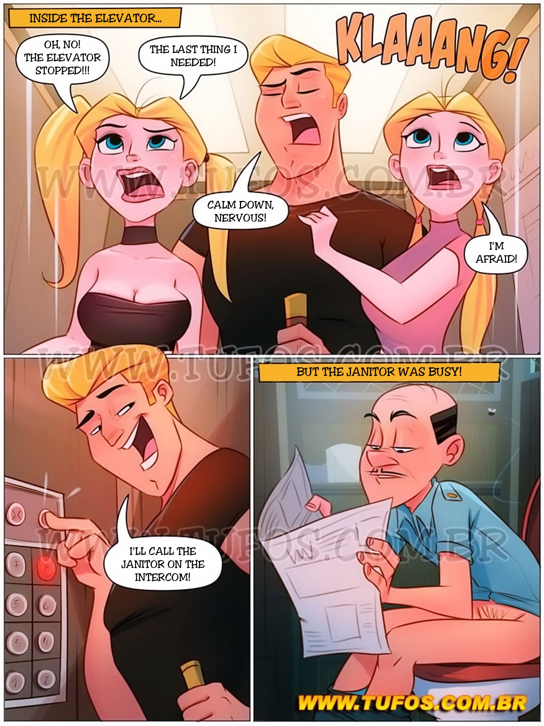 Familia Suruba [WC | TF] 9 . Família Suruba 9 - Elevator breakdown - [TUFOS] – page 3