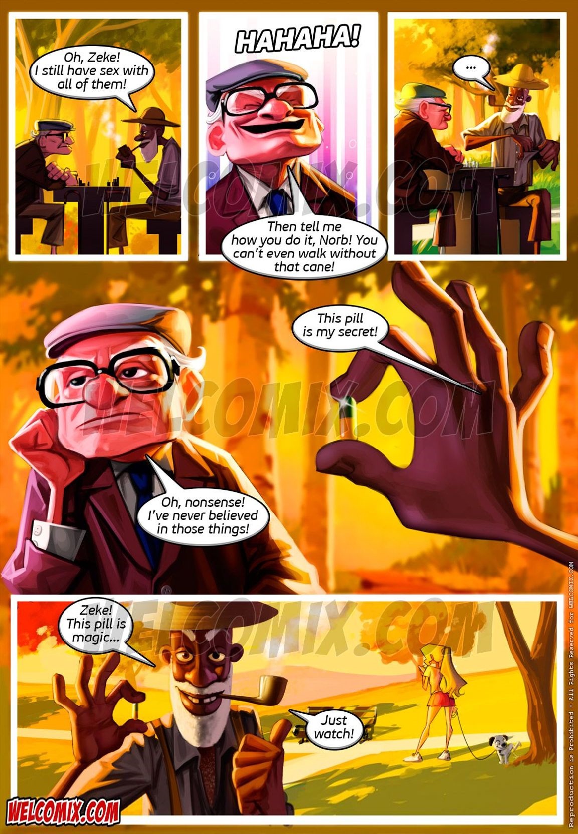 Old Geezers Of The Park [WC | TF] 1 . Old Geezers Of The Park - The Magic Pill - Chapter 1 [WC | TF] – page 3
