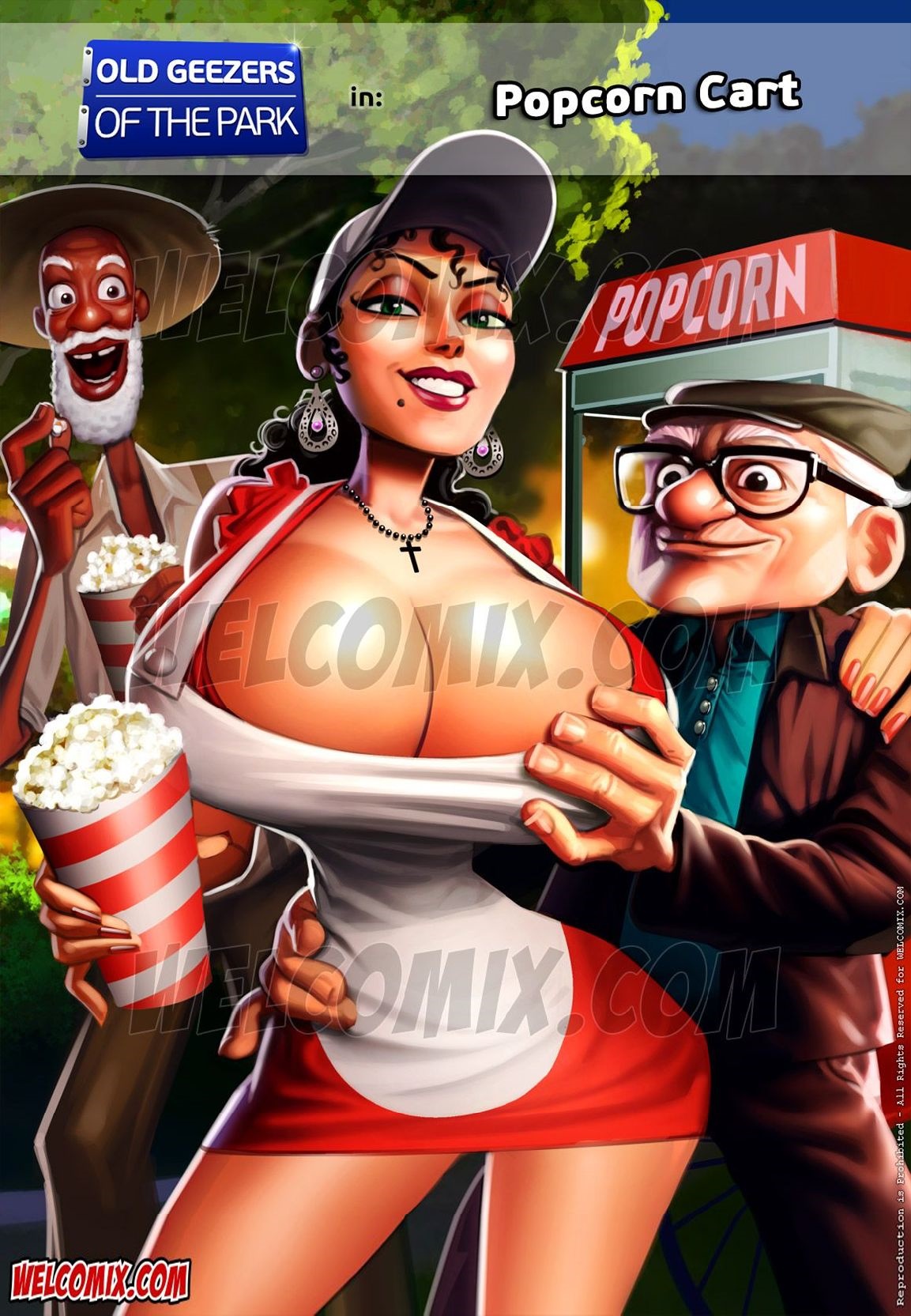 Old Geezers Of The Park [WC | TF] 2 . Old Geezers Of The Park - Popcorn Cart - Chapter 2 [WC | TF] – page 1