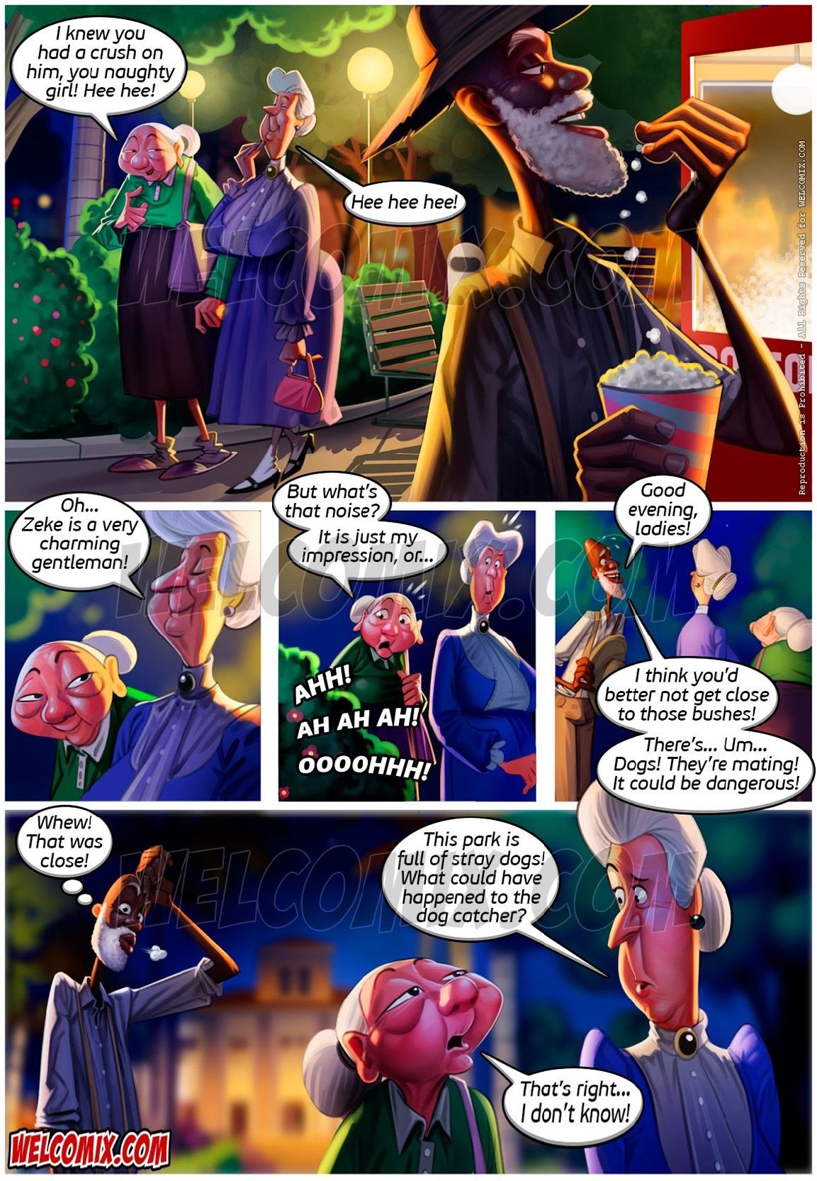 Old Geezers Of The Park [WC | TF] 2 . Old Geezers Of The Park - Popcorn Cart - Chapter 2 [WC | TF] – page 9