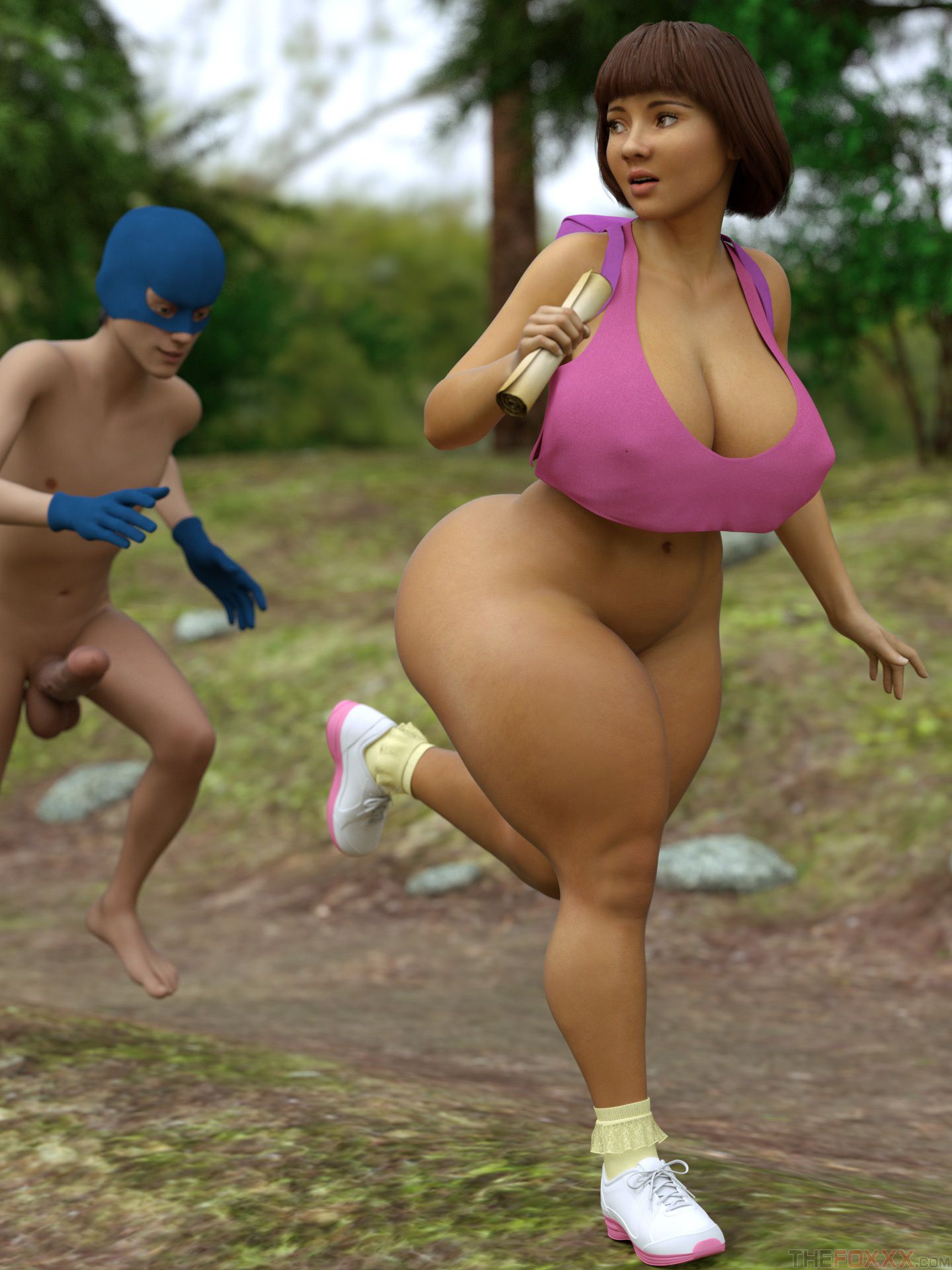 Gloria Cosplay Whora (Dora The Explorer) [The FOXXX] 1 . Gloria Cosplay Whora - Chapter 1 (Dora The Explorer) [The FOXXX] – page 24