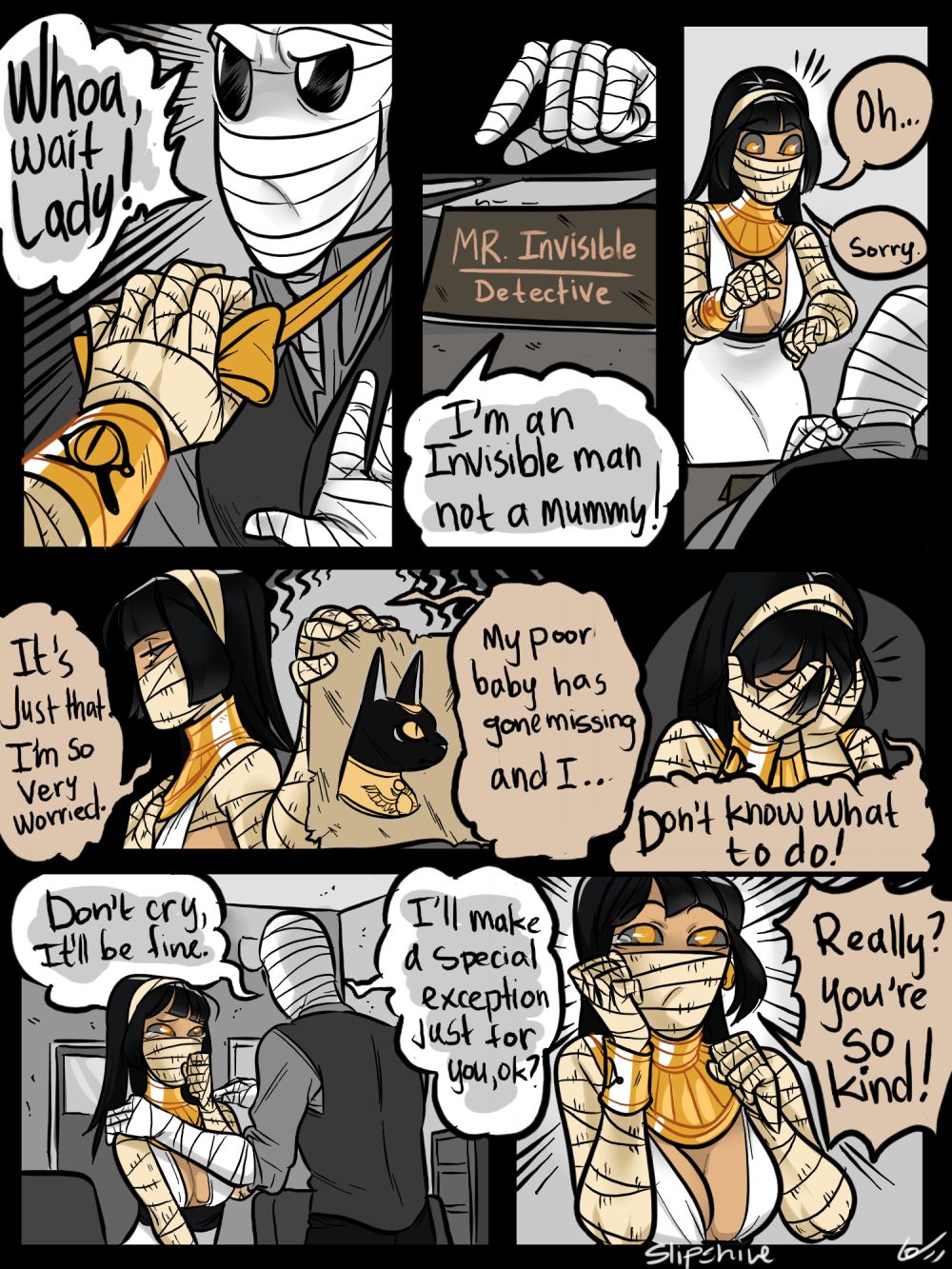 Mr. Invisible [Ovens , SlipShine] 4 . Mr. Invisible And The Mummy - Chapter 4 [Ovens , SlipShine] – page 3
