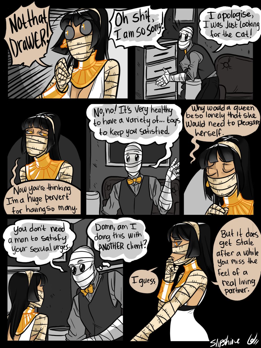 Mr. Invisible [Ovens , SlipShine] 4 . Mr. Invisible And The Mummy - Chapter 4 [Ovens , SlipShine] – page 5