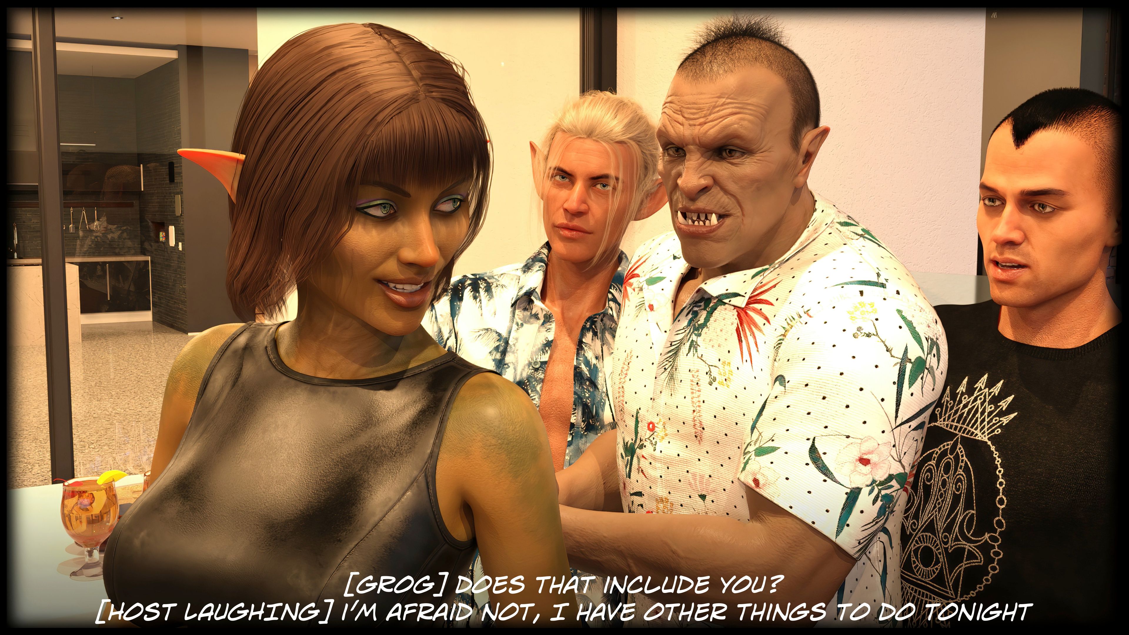 The Temptation Game [Sexy3DComics | Gonzo] 1.2 . The Temptation Game - Day 1 - Guys Villa - [Sexy3DComics] – page 12