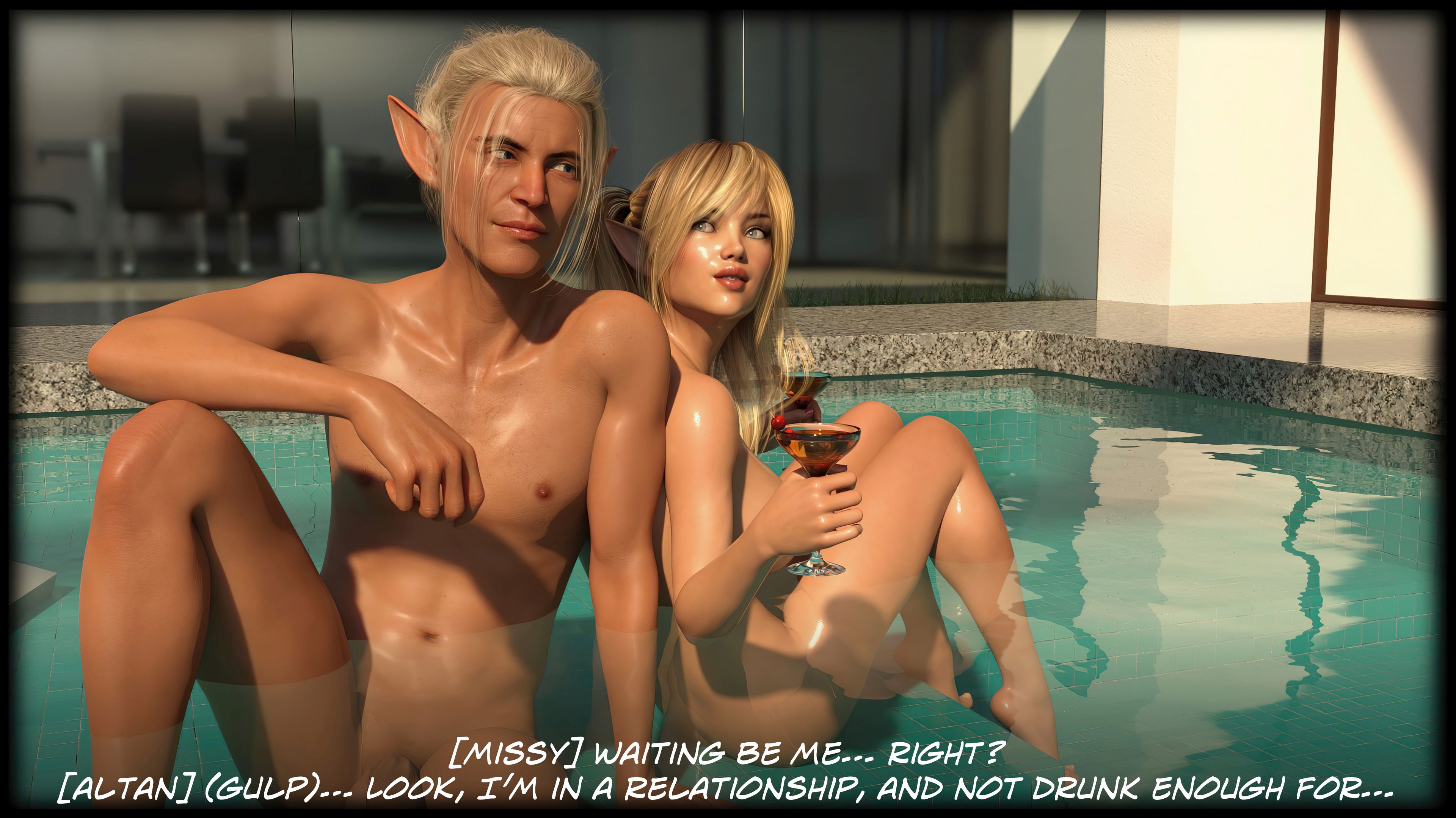 The Temptation Game [Sexy3DComics | Gonzo] 1.2 . The Temptation Game - Day 1 - Guys Villa - [Sexy3DComics] – page 31