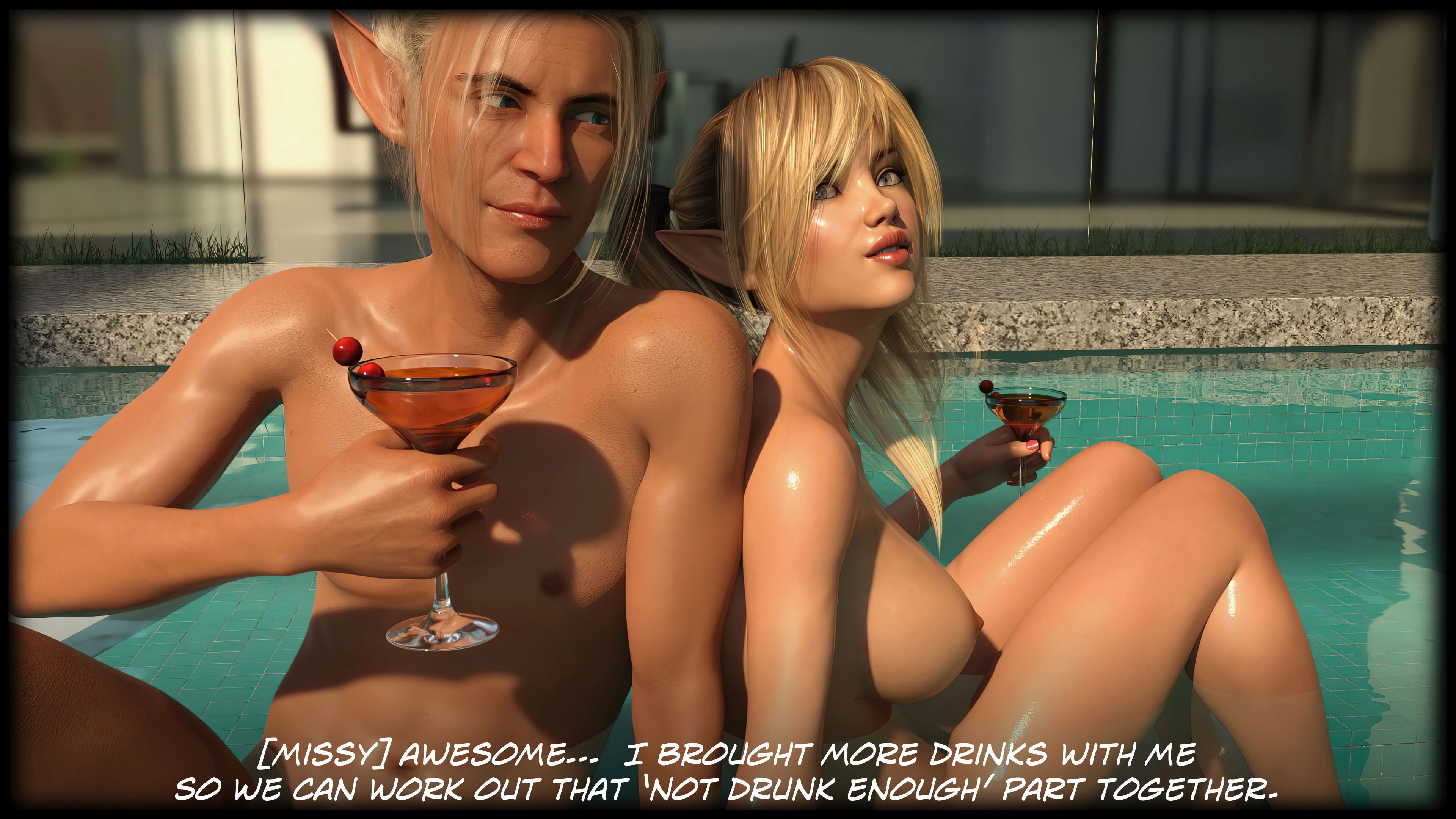 The Temptation Game [Sexy3DComics | Gonzo] 1.2 . The Temptation Game - Day 1 - Guys Villa - [Sexy3DComics] – page 32