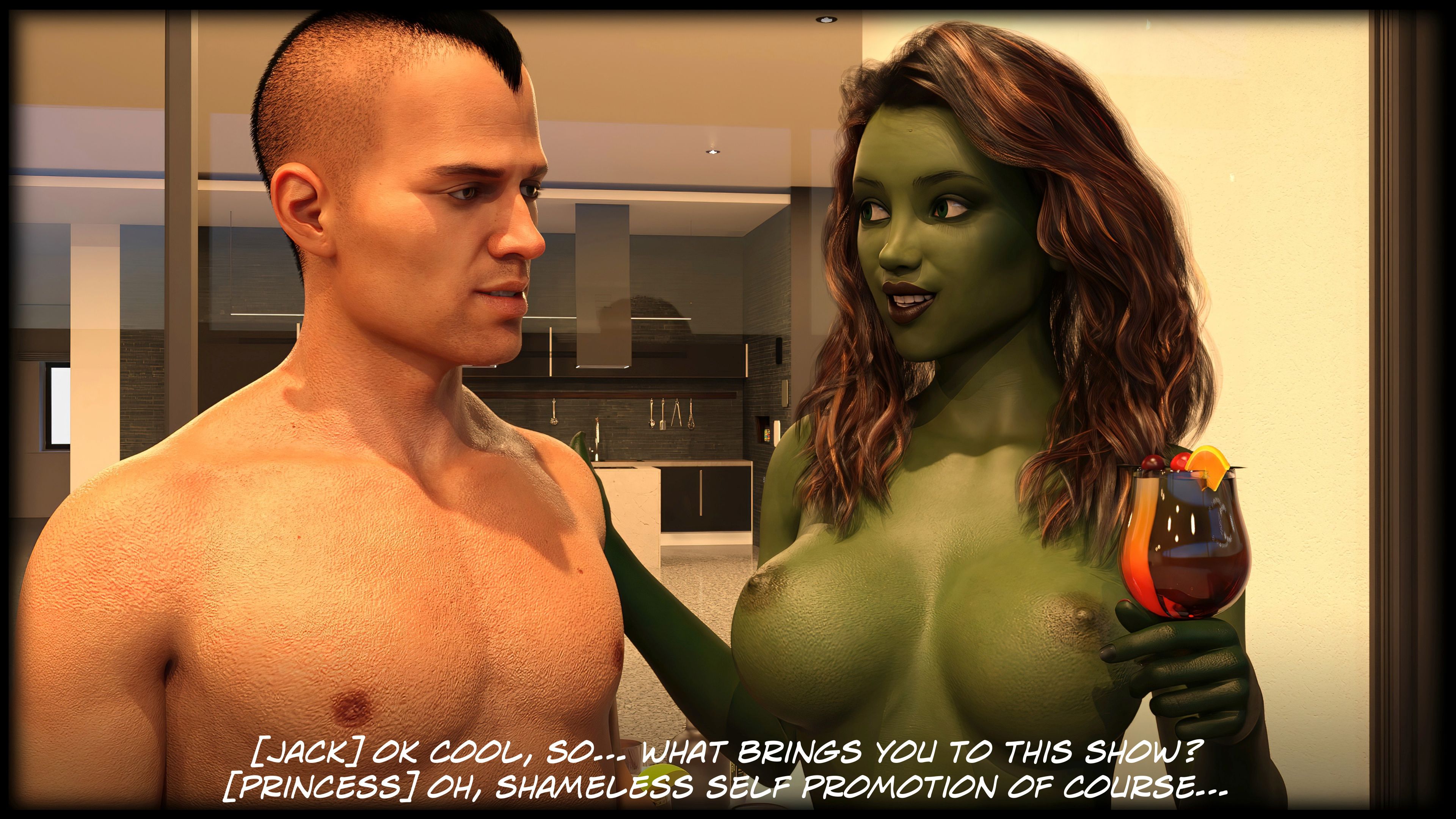 The Temptation Game [Sexy3DComics | Gonzo] 1.2 . The Temptation Game - Day 1 - Guys Villa - [Sexy3DComics] – page 36