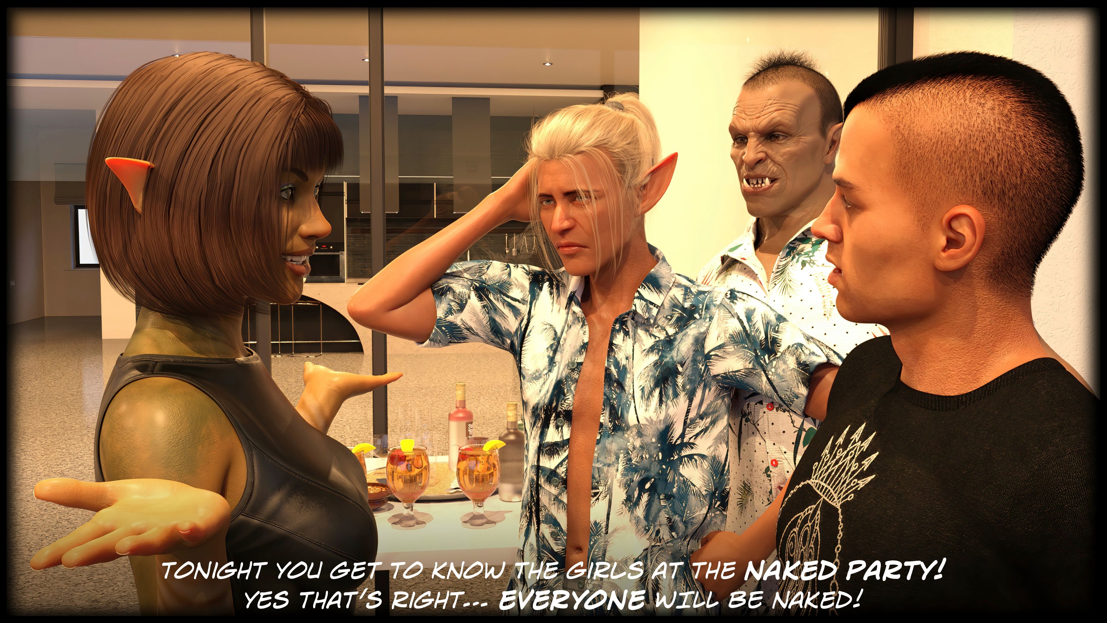 The Temptation Game [Sexy3DComics | Gonzo] 1.2 . The Temptation Game - Day 1 - Guys Villa - [Sexy3DComics] – page 9