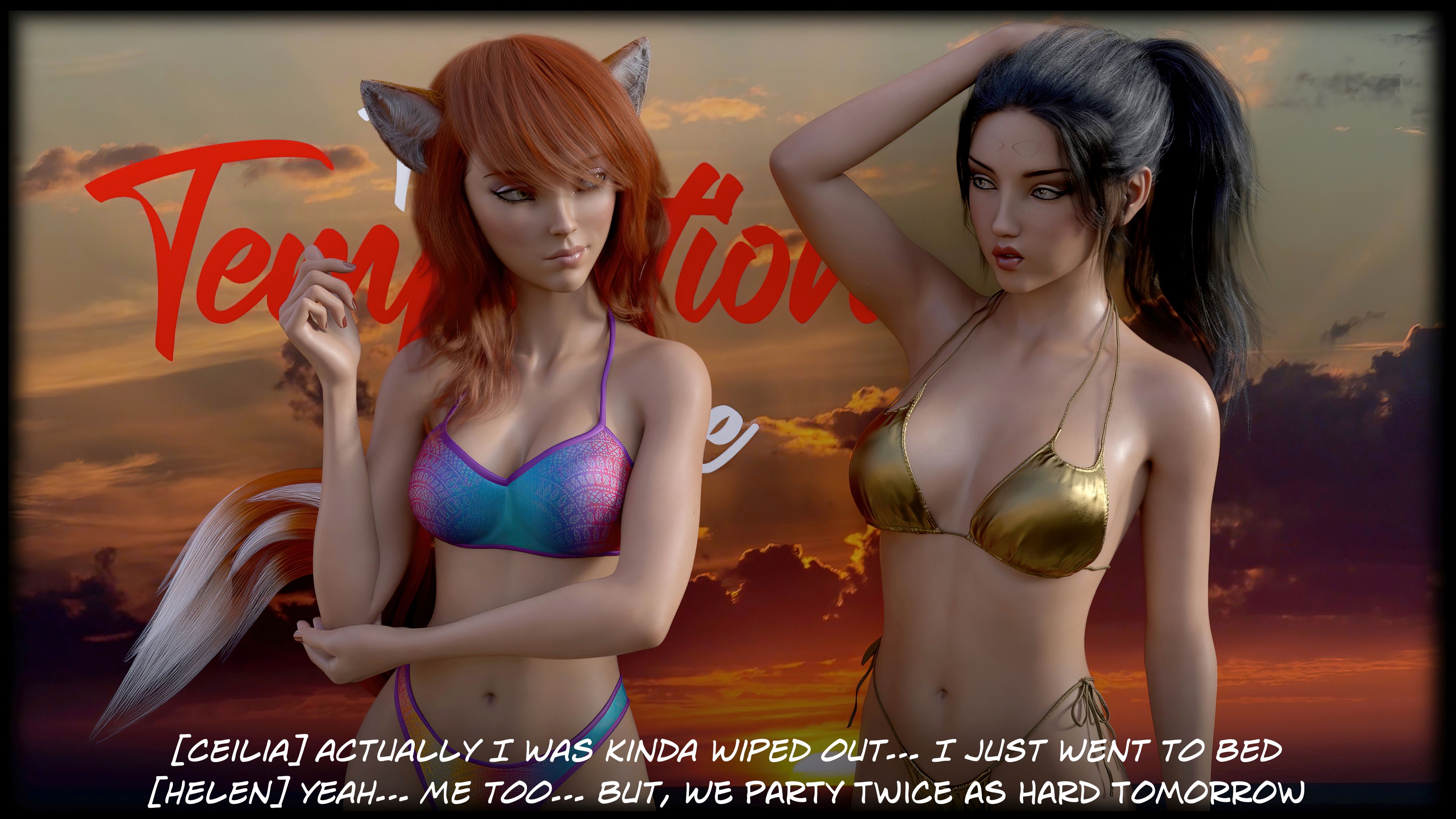 The Temptation Game [Sexy3DComics | Gonzo] 2.1 . The Temptation Game - Day 2 - Girls Villa - [Sexy3DComics] – page 109