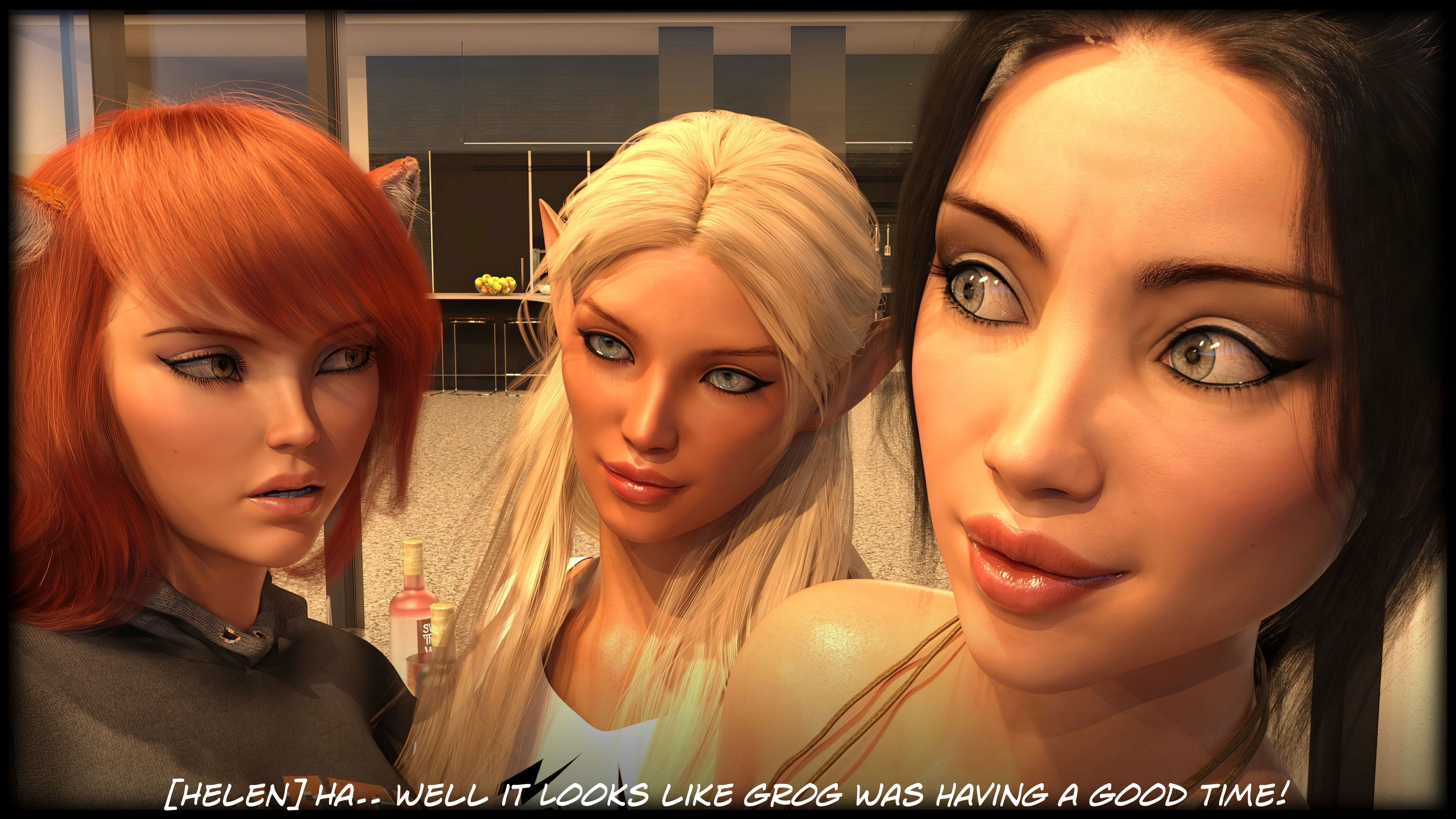 The Temptation Game [Sexy3DComics | Gonzo] 2.1 . The Temptation Game - Day 2 - Girls Villa - [Sexy3DComics] – page 15