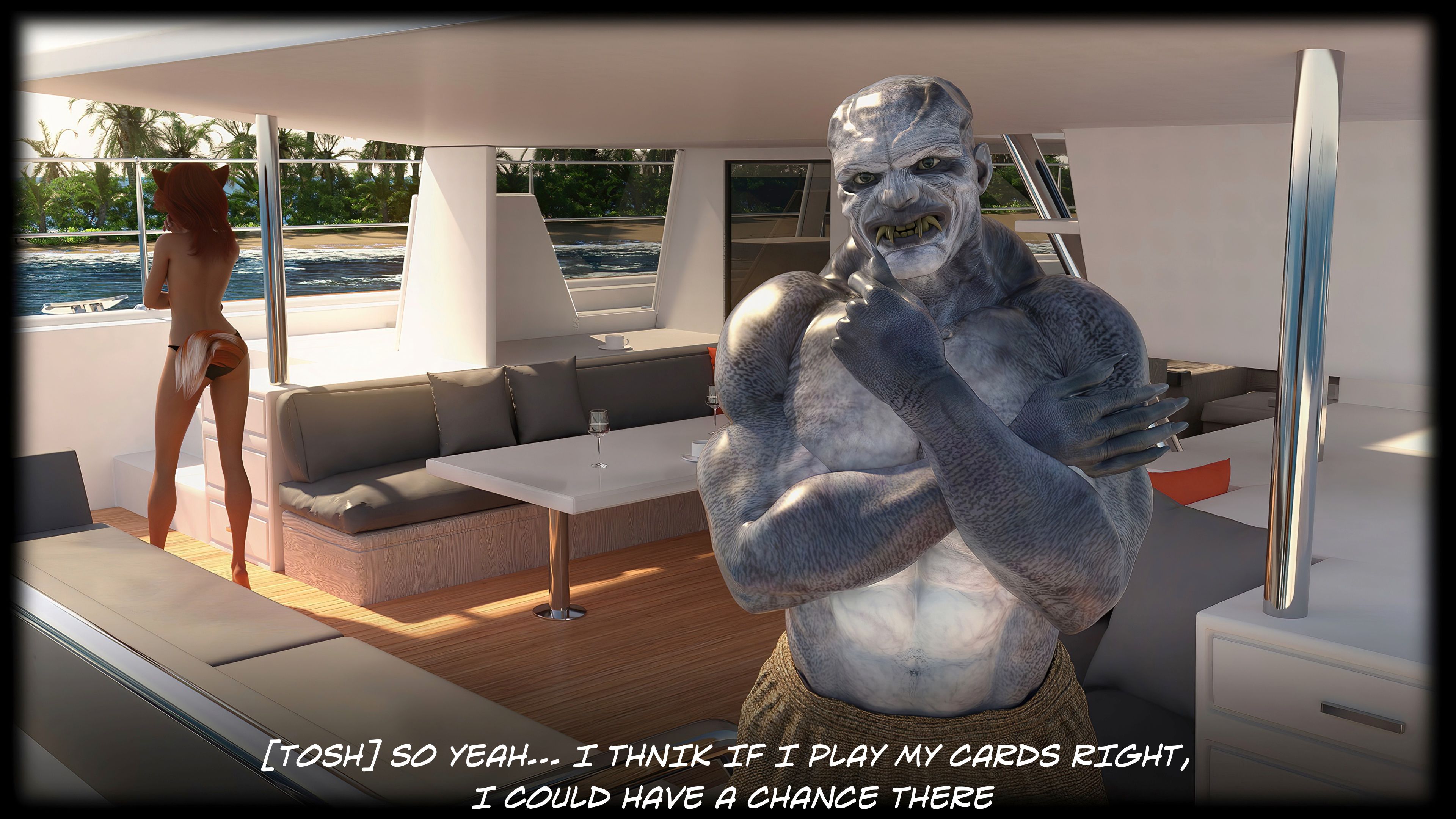 The Temptation Game [Sexy3DComics | Gonzo] 2.1 . The Temptation Game - Day 2 - Girls Villa - [Sexy3DComics] – page 37