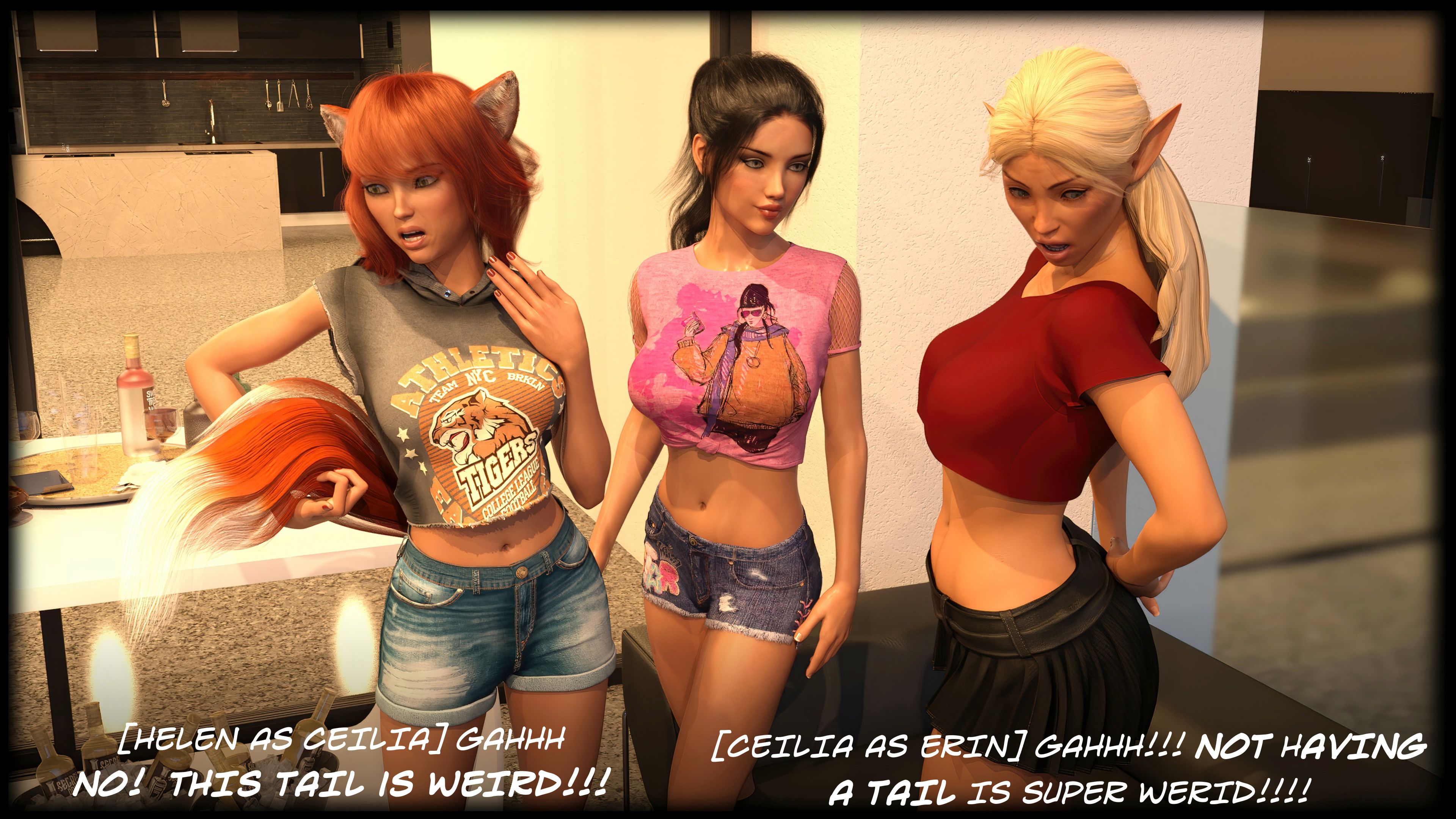 The Temptation Game [Sexy3DComics | Gonzo] 2.1 . The Temptation Game - Day 2 - Girls Villa - [Sexy3DComics] – page 56