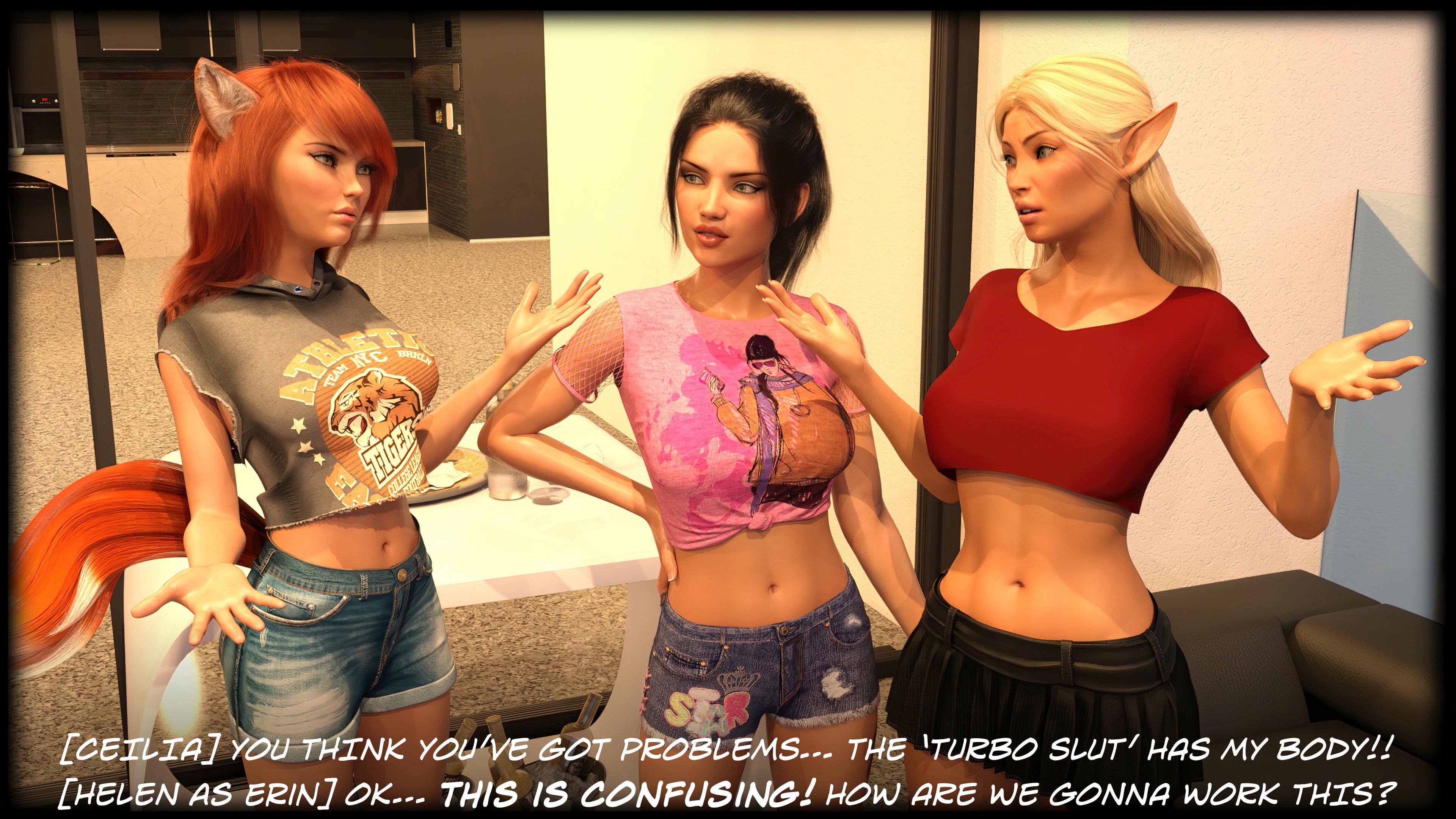 The Temptation Game [Sexy3DComics | Gonzo] 2.1 . The Temptation Game - Day 2 - Girls Villa - [Sexy3DComics] – page 58