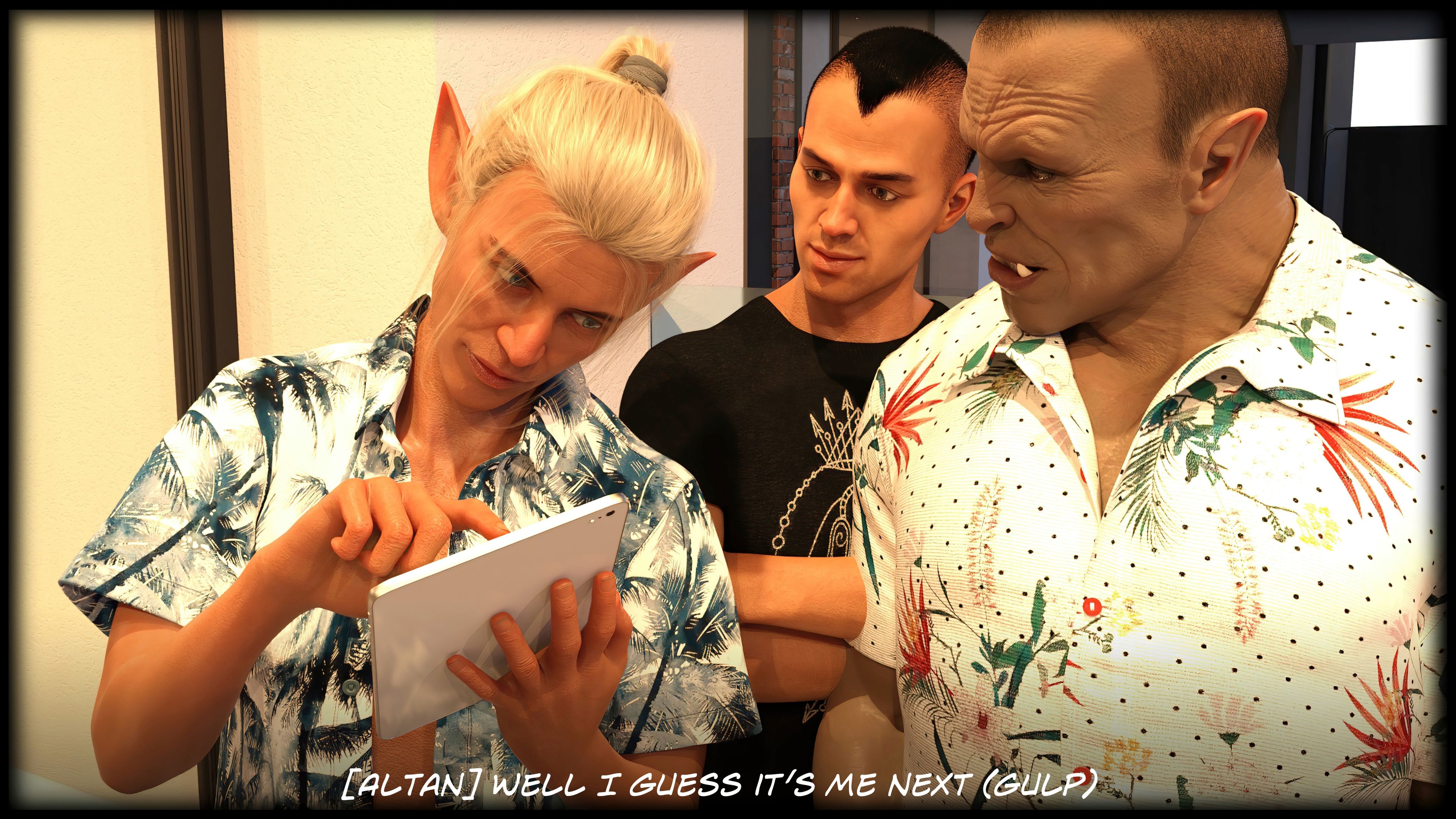 The Temptation Game [Sexy3DComics | Gonzo] 2.2 . The Temptation Game - Day 2 - Guys Villa - [Sexy3DComics] – page 8