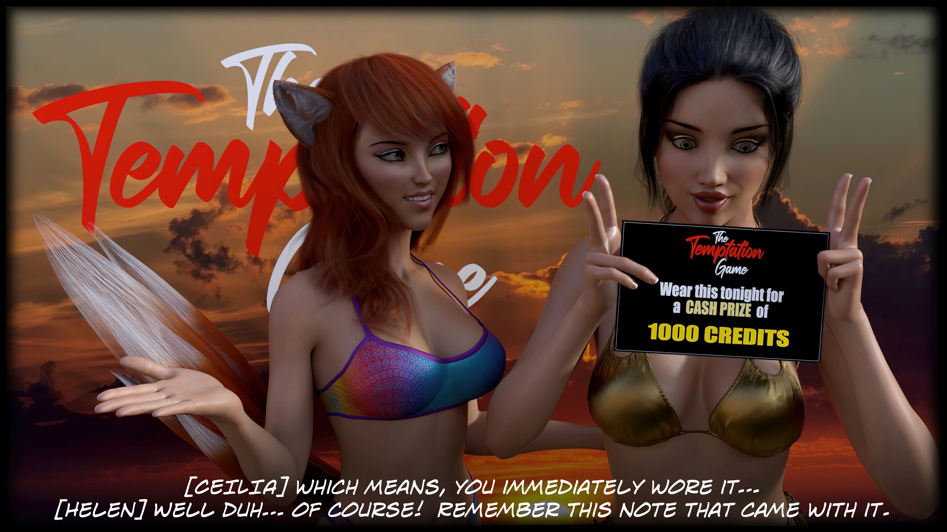 The Temptation Game [Sexy3DComics | Gonzo] 1.1 . The Temptation Game - Day 1 - Girls Villa - [Sexy3DComics] – page 12
