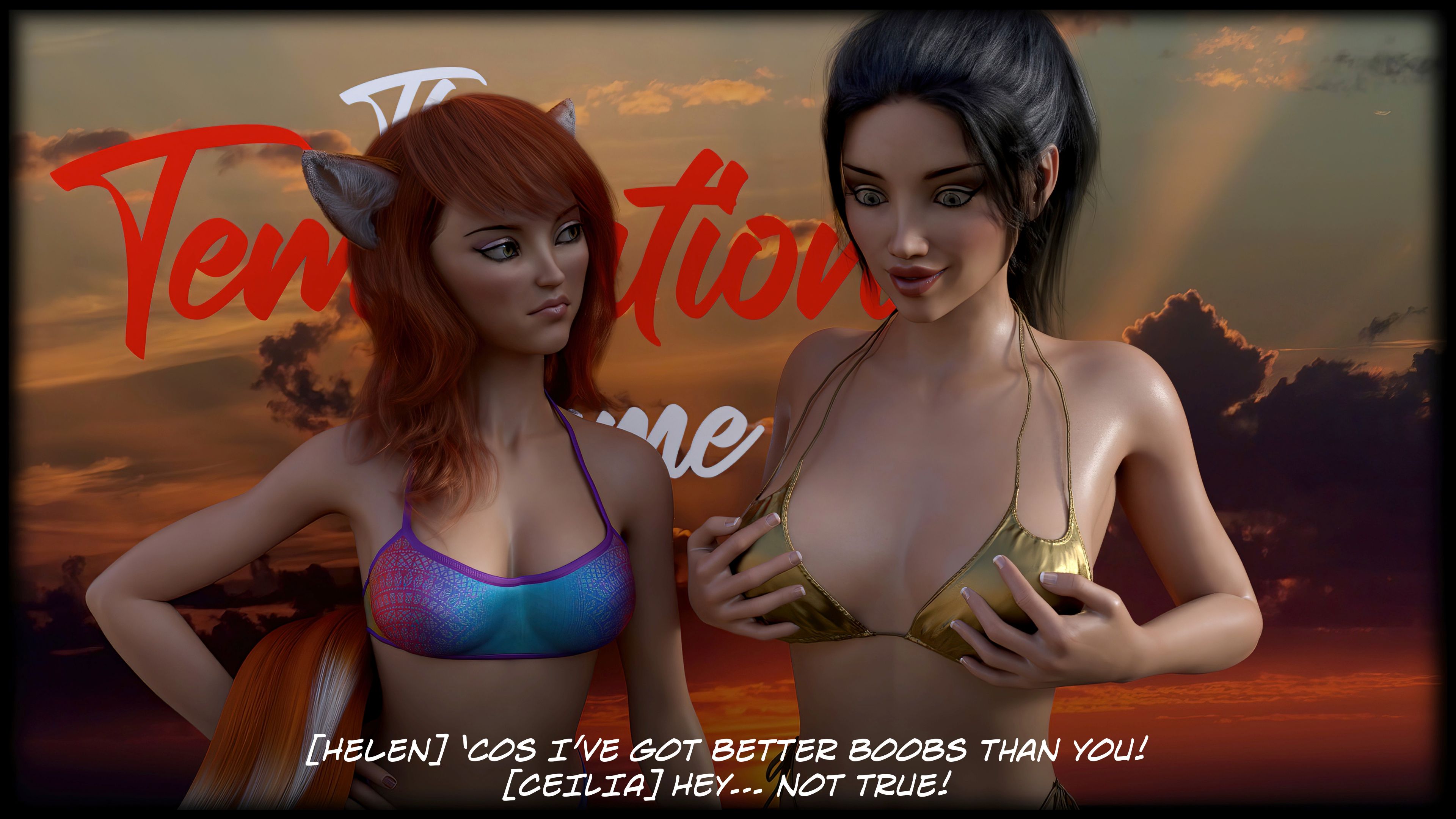 The Temptation Game [Sexy3DComics | Gonzo] 1.1 . The Temptation Game - Day 1 - Girls Villa - [Sexy3DComics] – page 14