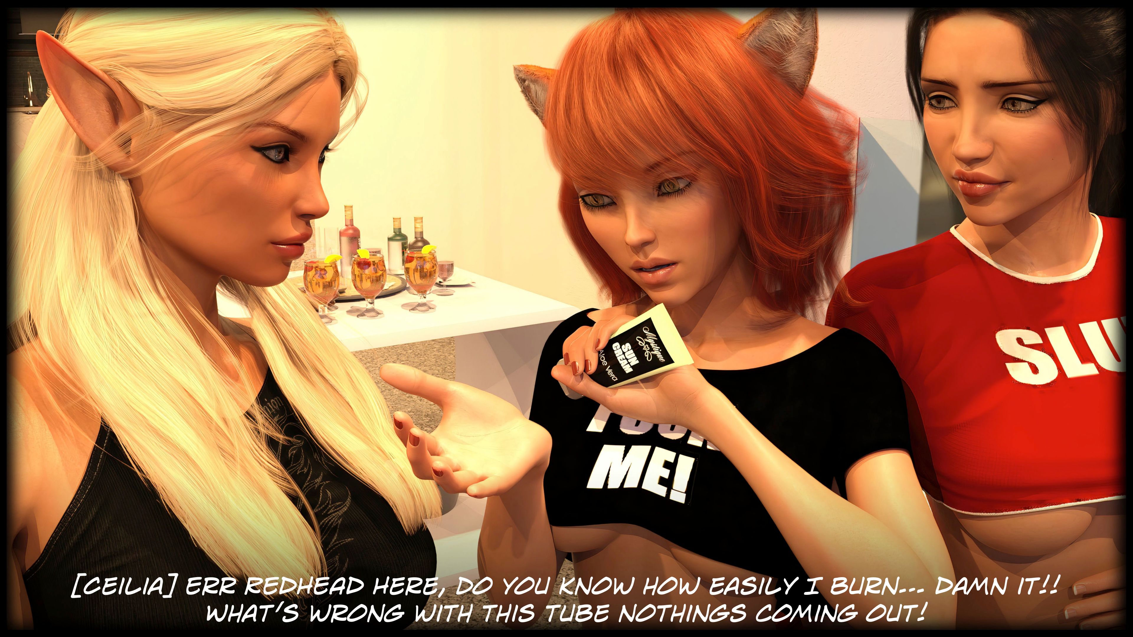 The Temptation Game [Sexy3DComics | Gonzo] 1.1 . The Temptation Game - Day 1 - Girls Villa - [Sexy3DComics] – page 21