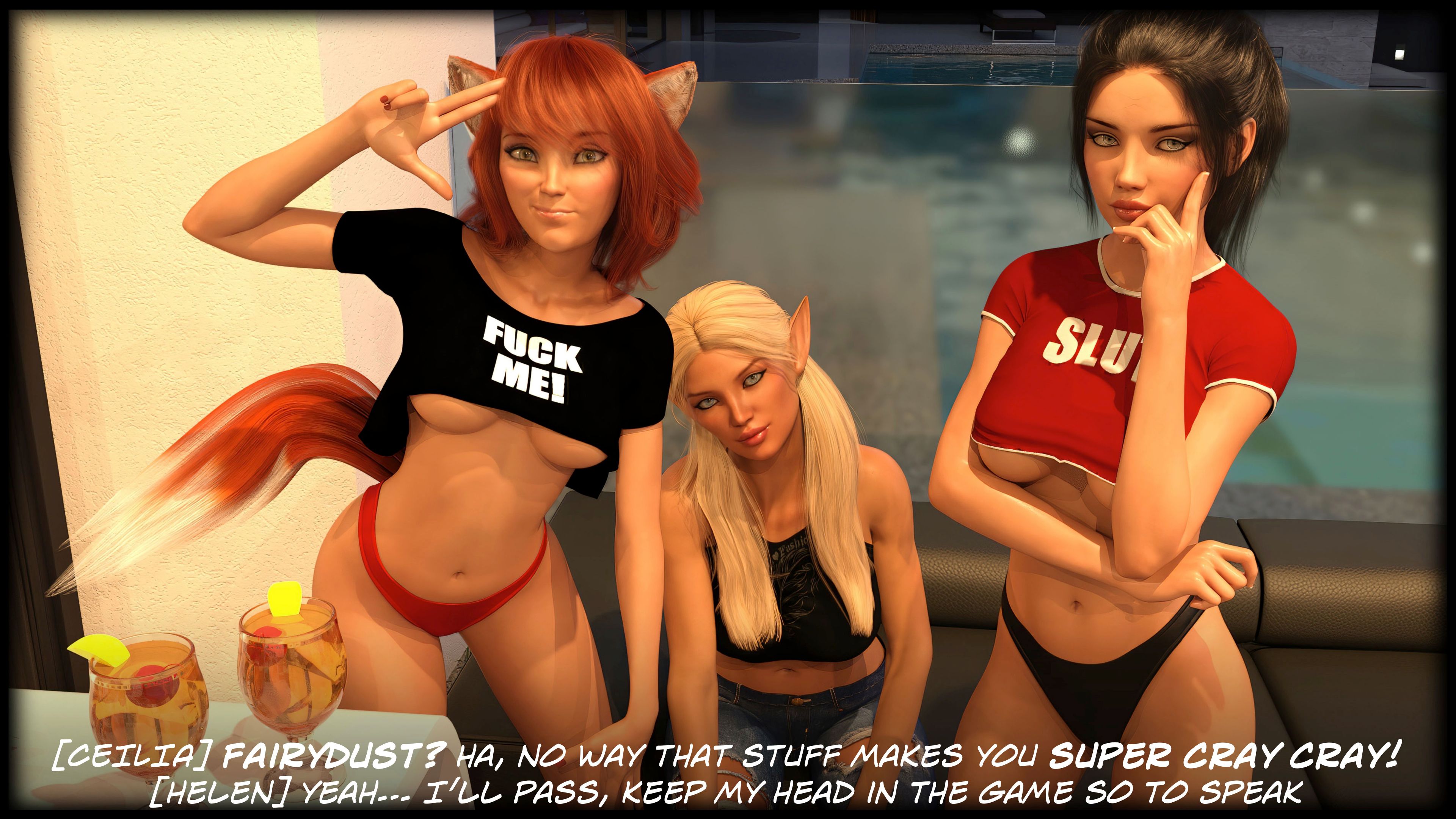 The Temptation Game [Sexy3DComics | Gonzo] 1.1 . The Temptation Game - Day 1 - Girls Villa - [Sexy3DComics] – page 27