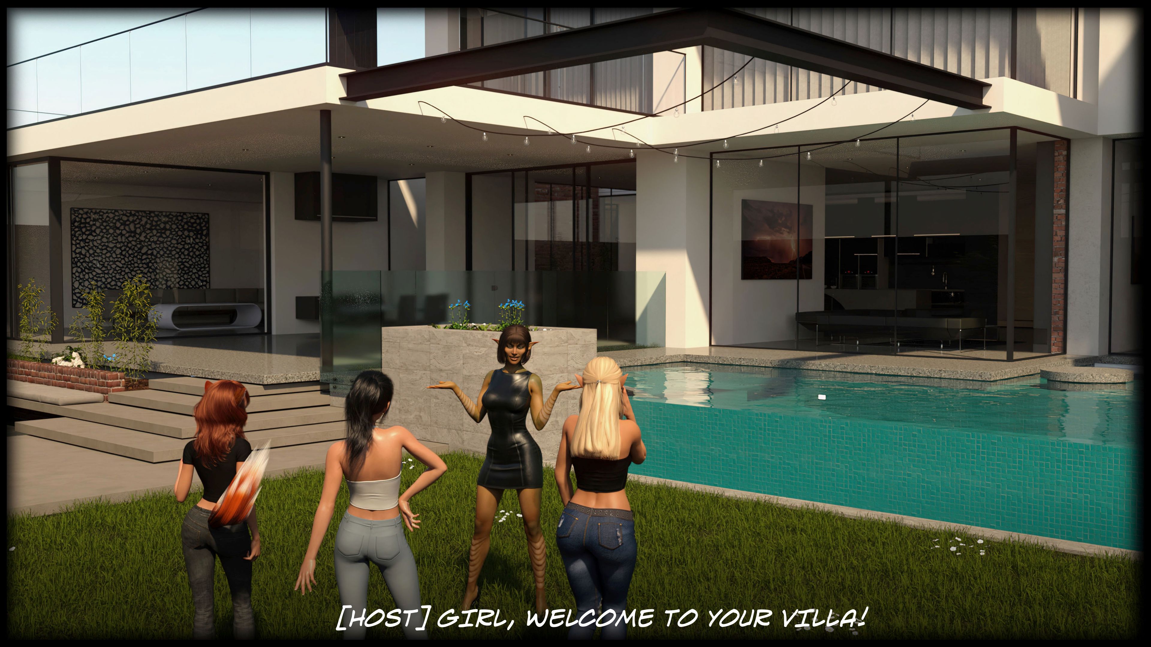 The Temptation Game [Sexy3DComics | Gonzo] 1.1 . The Temptation Game - Day 1 - Girls Villa - [Sexy3DComics] – page 5