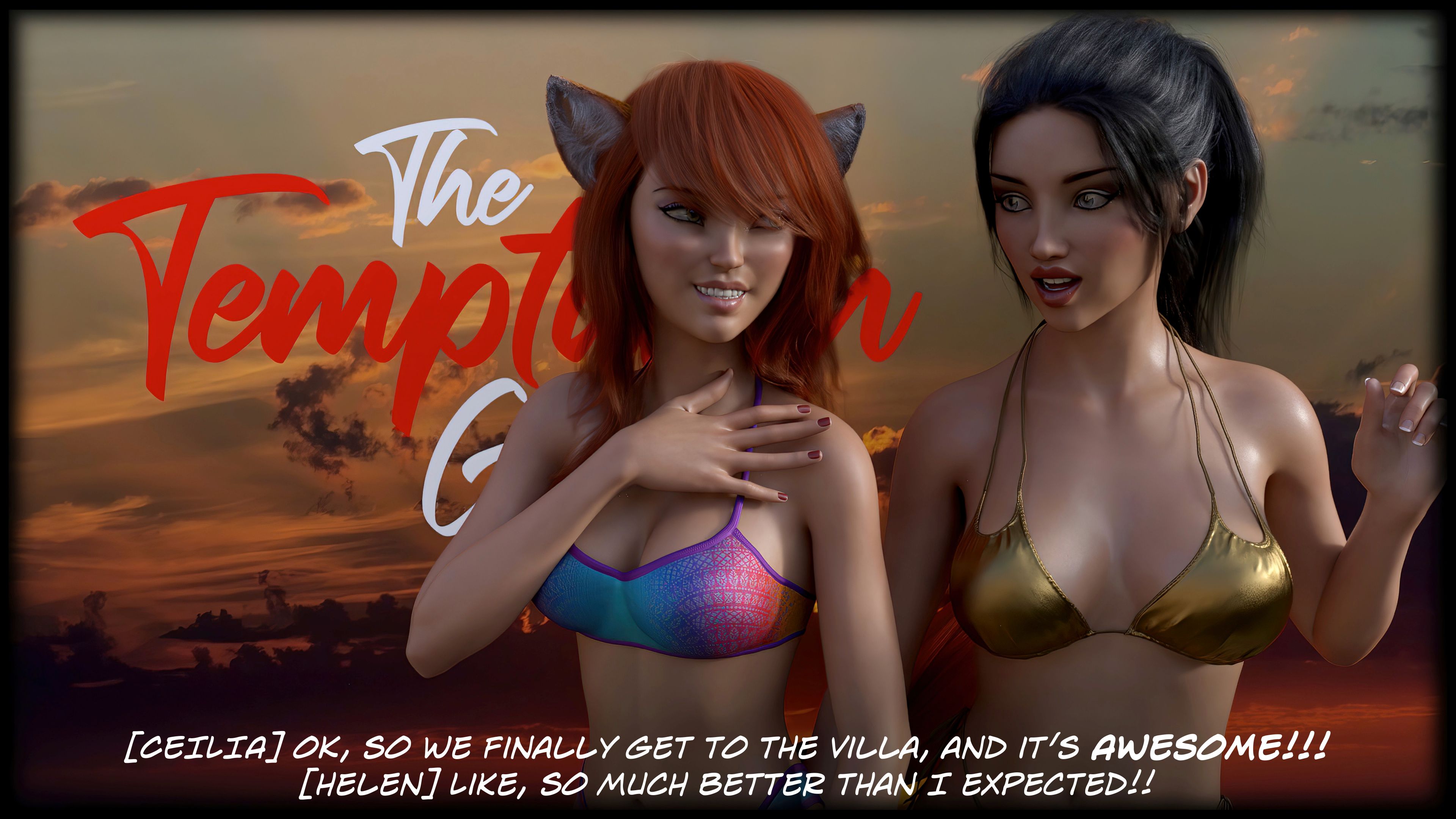 The Temptation Game [Sexy3DComics | Gonzo] 1.1 . The Temptation Game - Day 1 - Girls Villa - [Sexy3DComics] – page 6