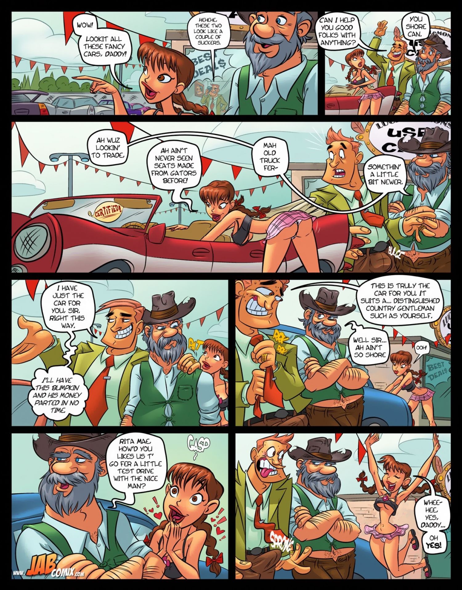 Farm Lessons [JABComix] 17 . Farm Lessons - Buying the Car - Chapter 17 [JABComix] – page 8