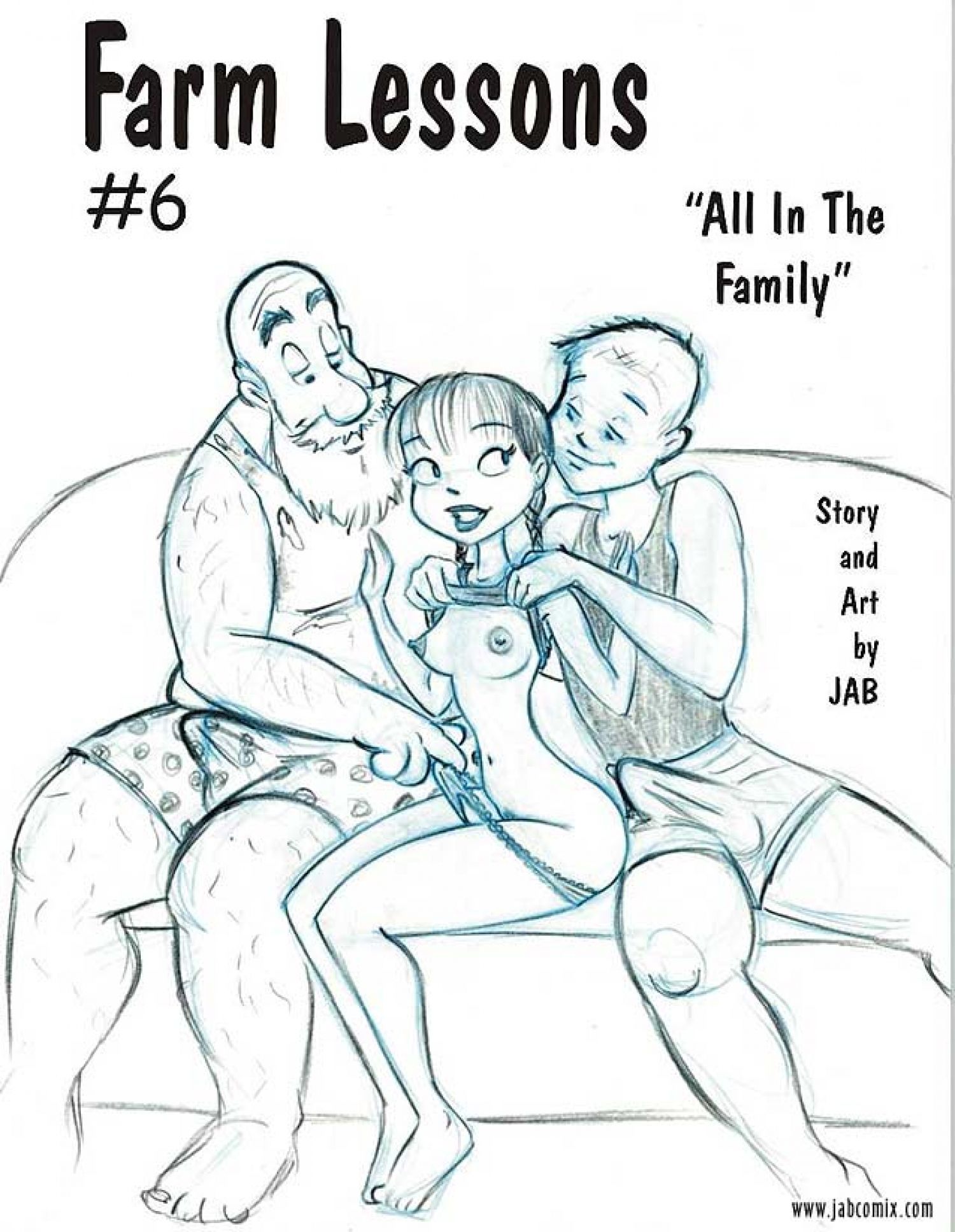 Farm Lessons [JABComix] 6 . Farm Lessons - All in the Family - Chapter 6 [JABComix] – page 1