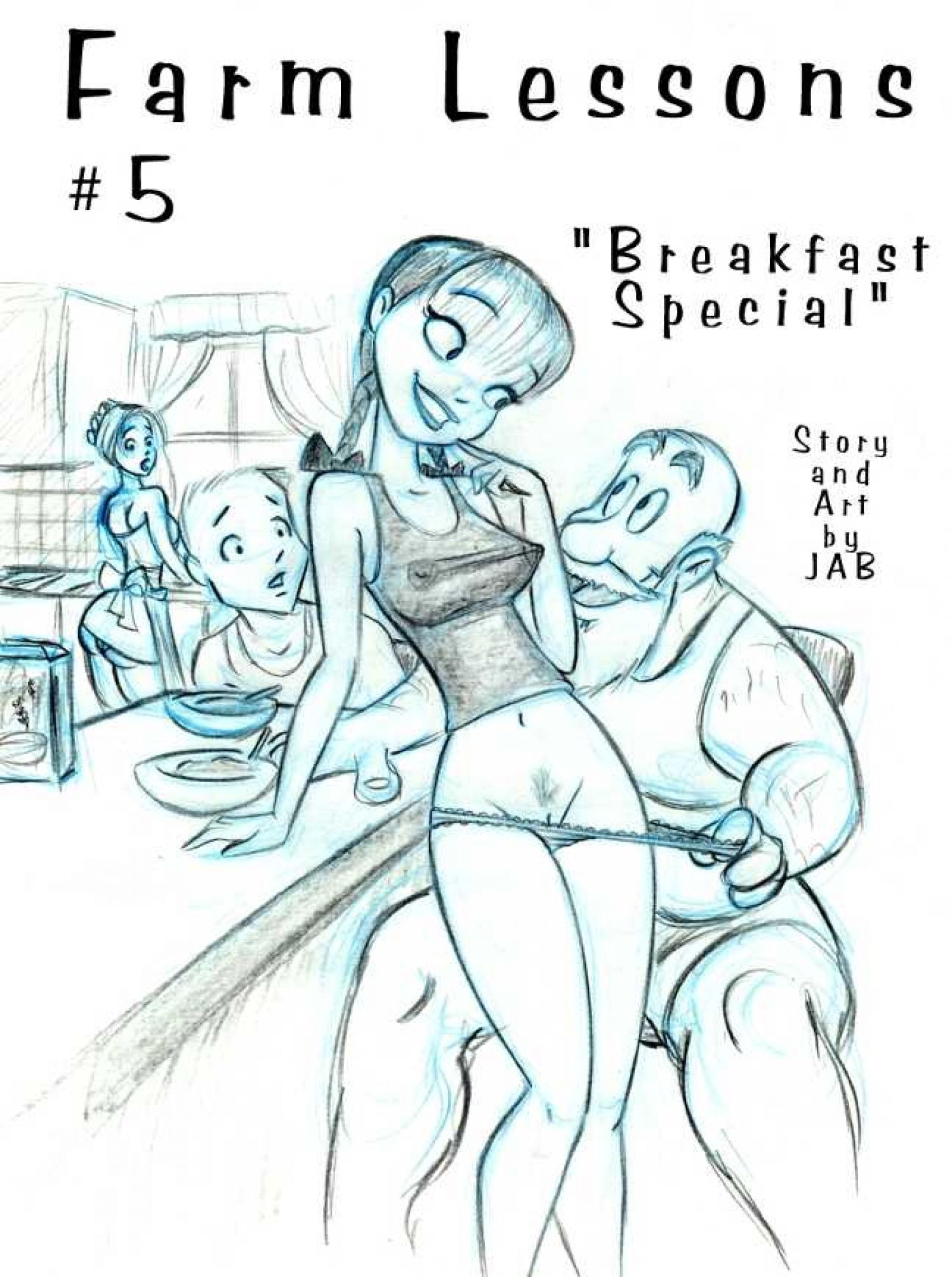 Farm Lessons [JABComix] 5 . Farm Lessons - Breakfast Special - Chapter 5 [JABComix] – page 1