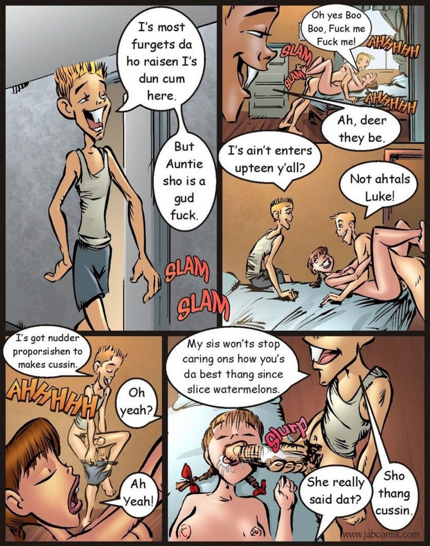 Farm Lessons [JABComix] 11 . Farm Lessons - How to Make a Ham Sandwich - Chapter 11 [JABComix] – page 16