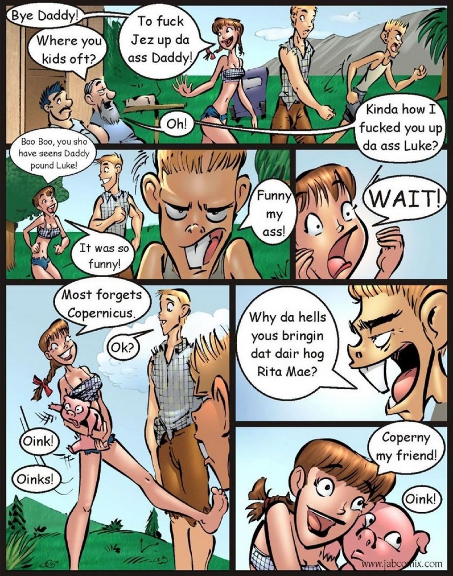 Farm Lessons [JABComix] 11 . Farm Lessons - How to Make a Ham Sandwich - Chapter 11 [JABComix] – page 19