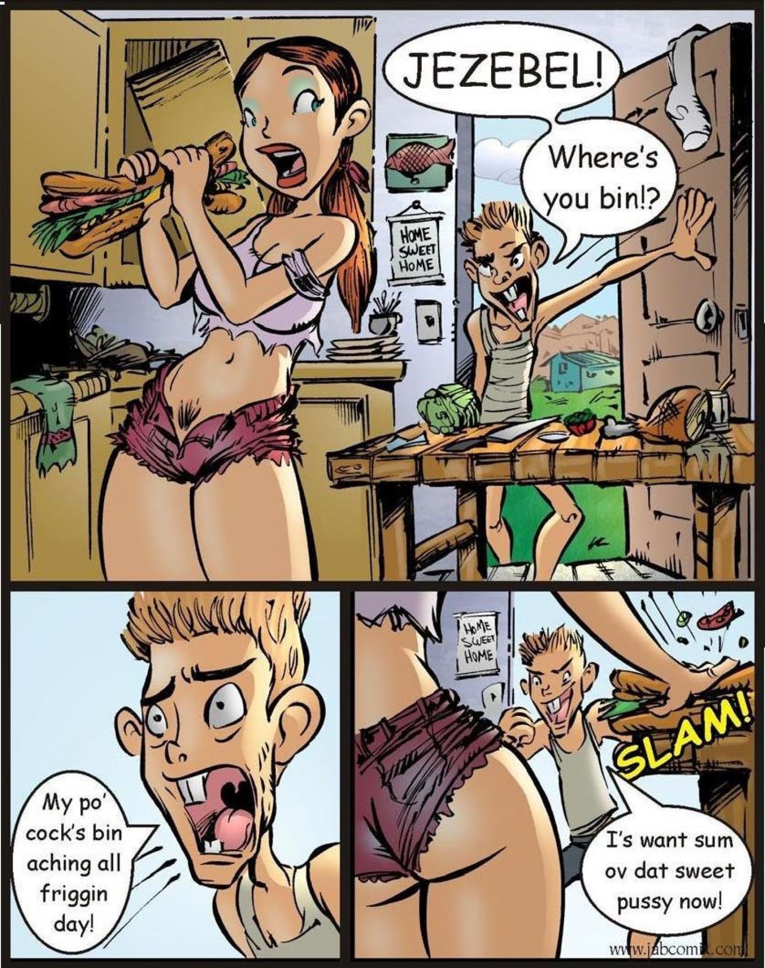 Farm Lessons [JABComix] 11 . Farm Lessons - How to Make a Ham Sandwich - Chapter 11 [JABComix] – page 2