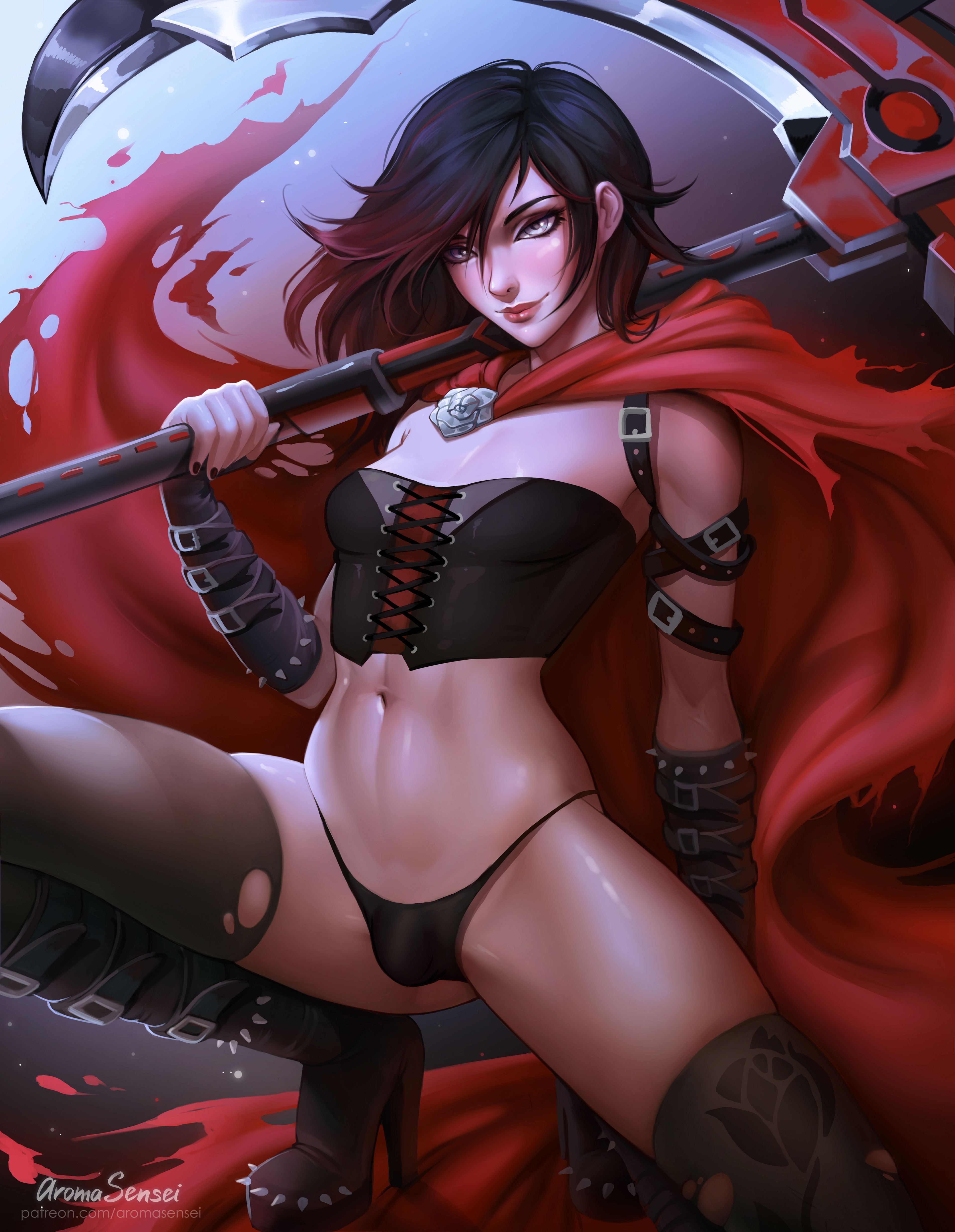 Patreon Collection (Various) [Aroma Sensei] Pack 07 - Ruby Rose - Futa - [Aroma Sensei] – page 1
