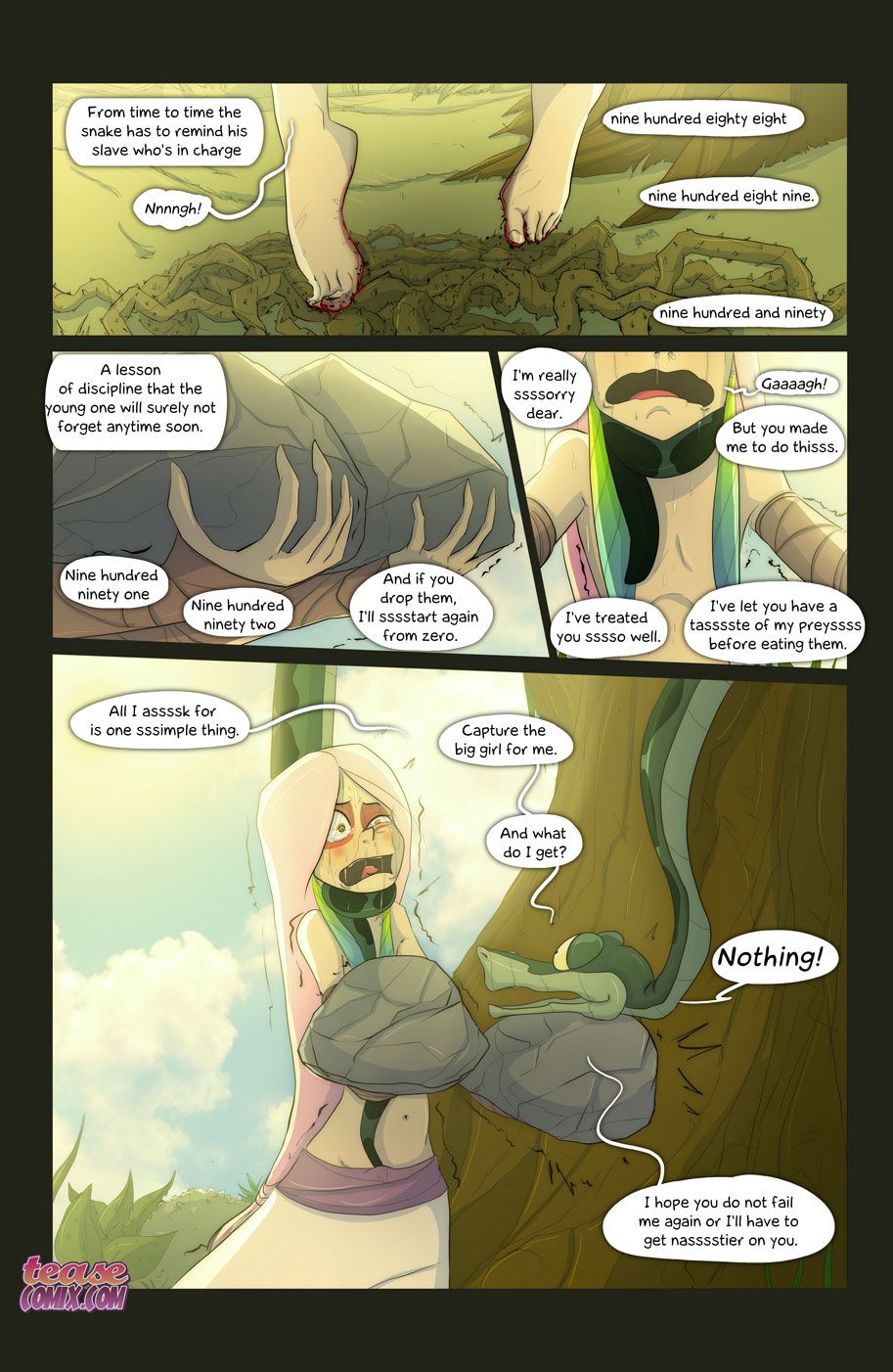 Of The Snake And The Girl [Tease Comix] 3 . Of The Snake And The Girl - Chapter 3 [Tease Comix] – page 17