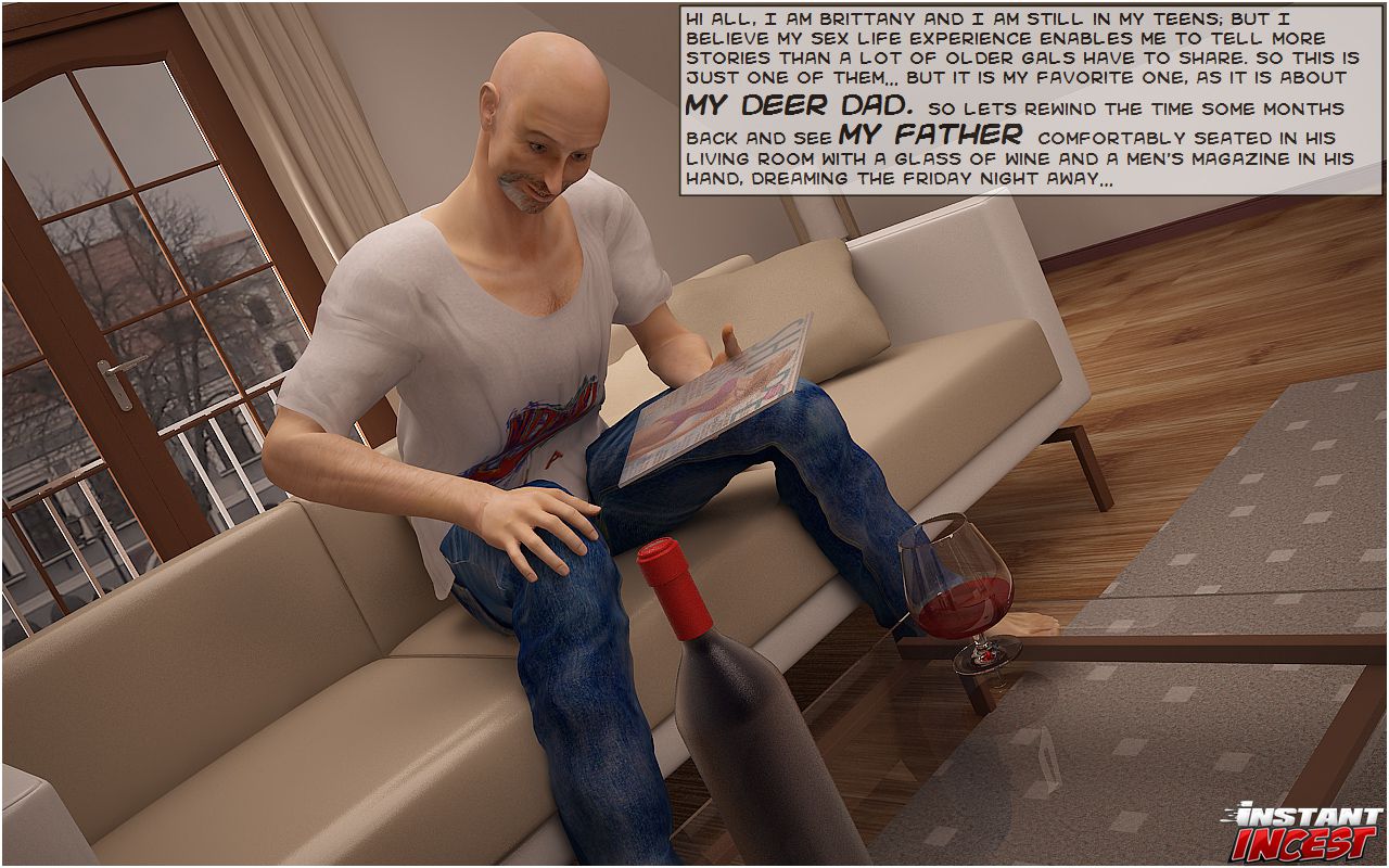 Comics [InstantIncest] Blond bombshell screwed by her dad – page 1