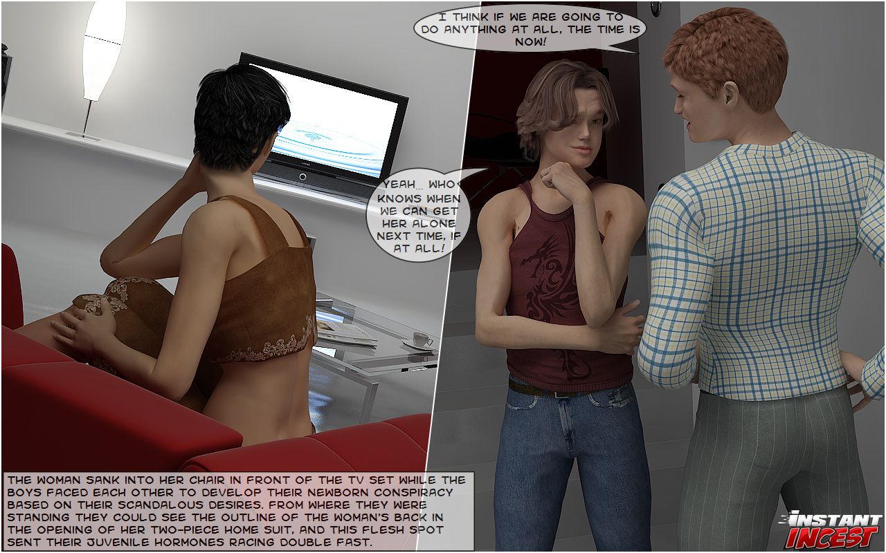 Comics [InstantIncest] Sons seducing hot momma – page 4