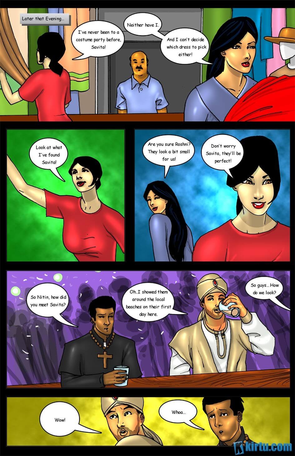 Savita Bhabhi In Goa [Kirtu] 4 . Savita Bhabhi In Goa - The Costume Party - Chapter 4 [Kirtu] – page 11