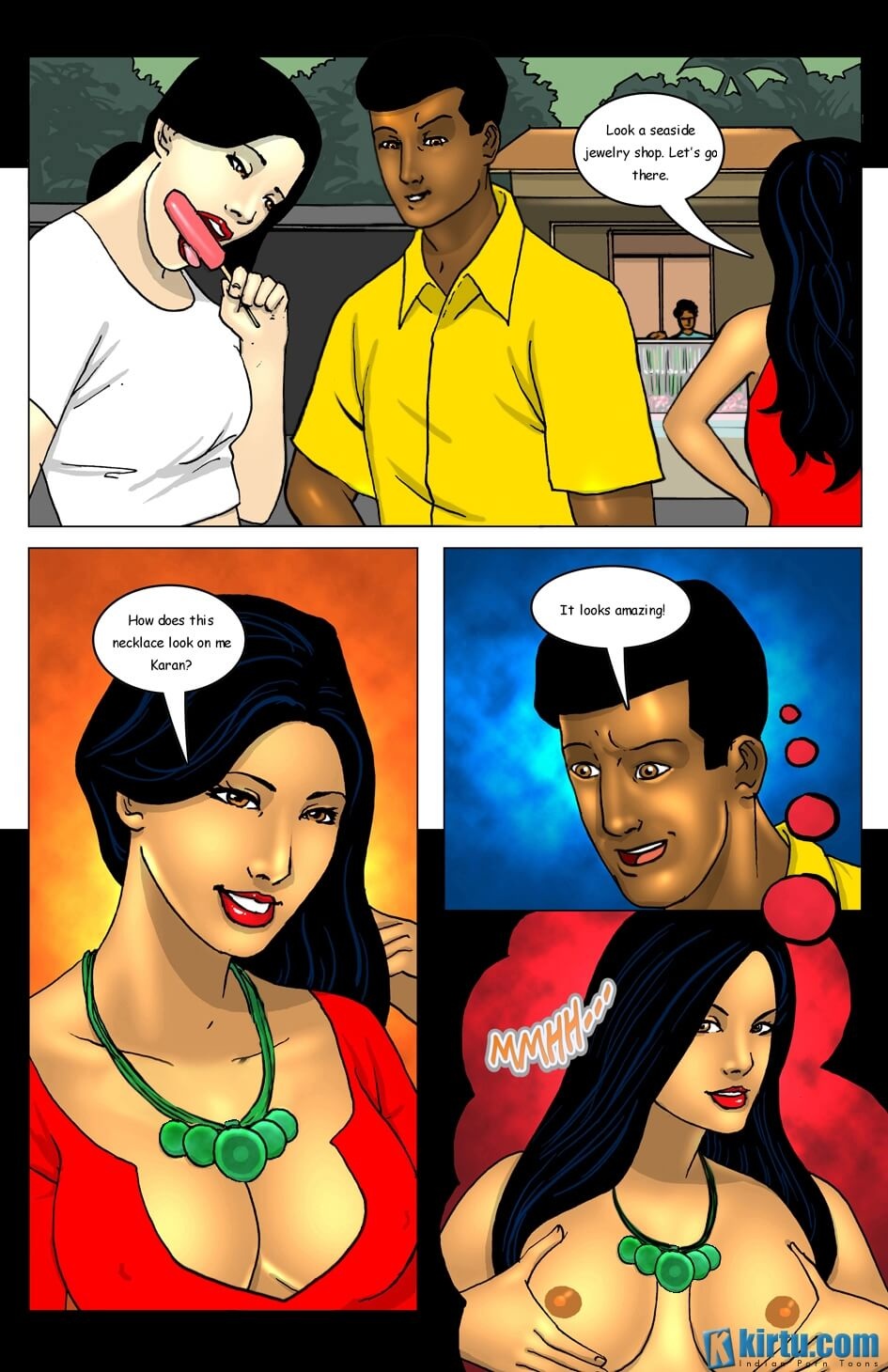 Savita Bhabhi In Goa [Kirtu] 3 . Savita Bhabhi In Goa - 2 Hot Girls fight for 1 Lucky Guy? - Chapter 3 [Kirtu] – page 9