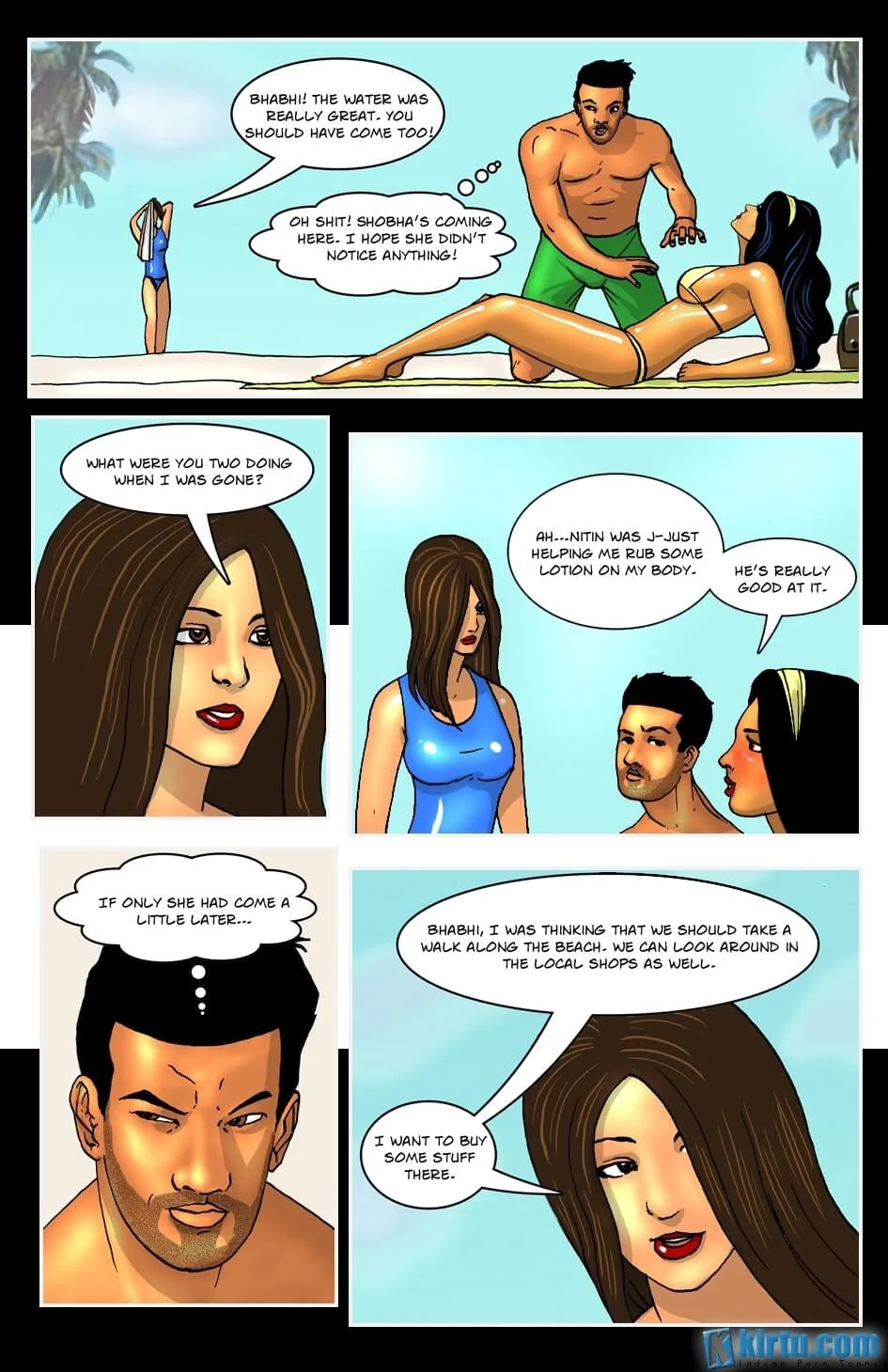 Savita Bhabhi In Goa [Kirtu] 1 . Savita Bhabhi In Goa - Beautiful Beaches, Sexy Swimsuits…. - Chapter 1 [Kirtu] – page 13
