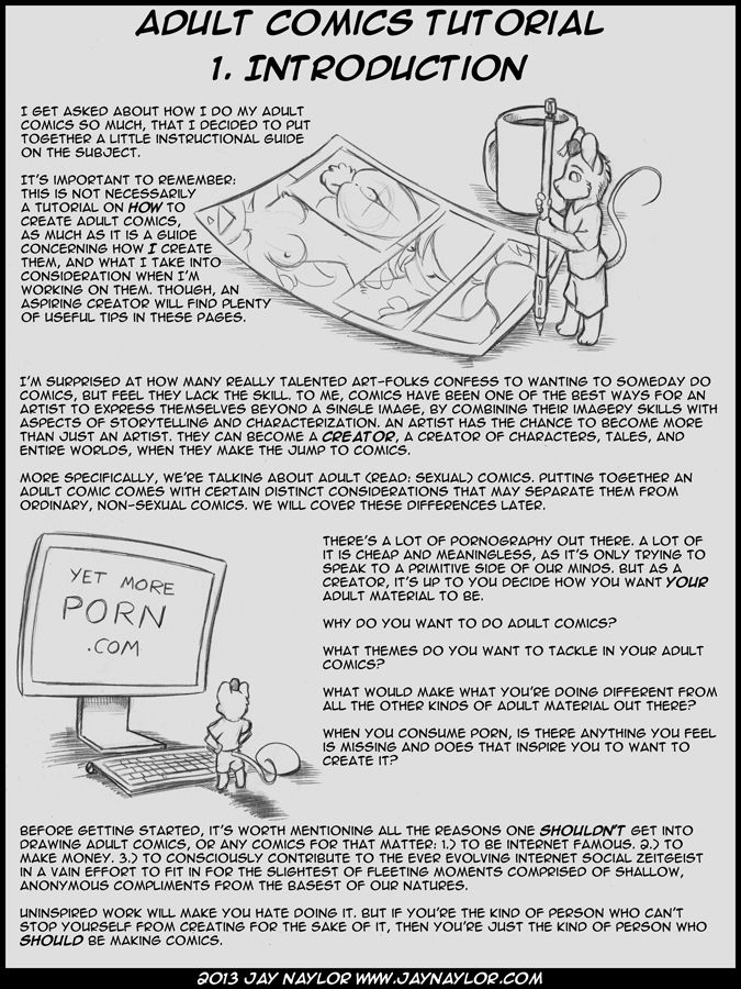 Artworks [Jay Naylor] Adult Comics Tutorial – page 1