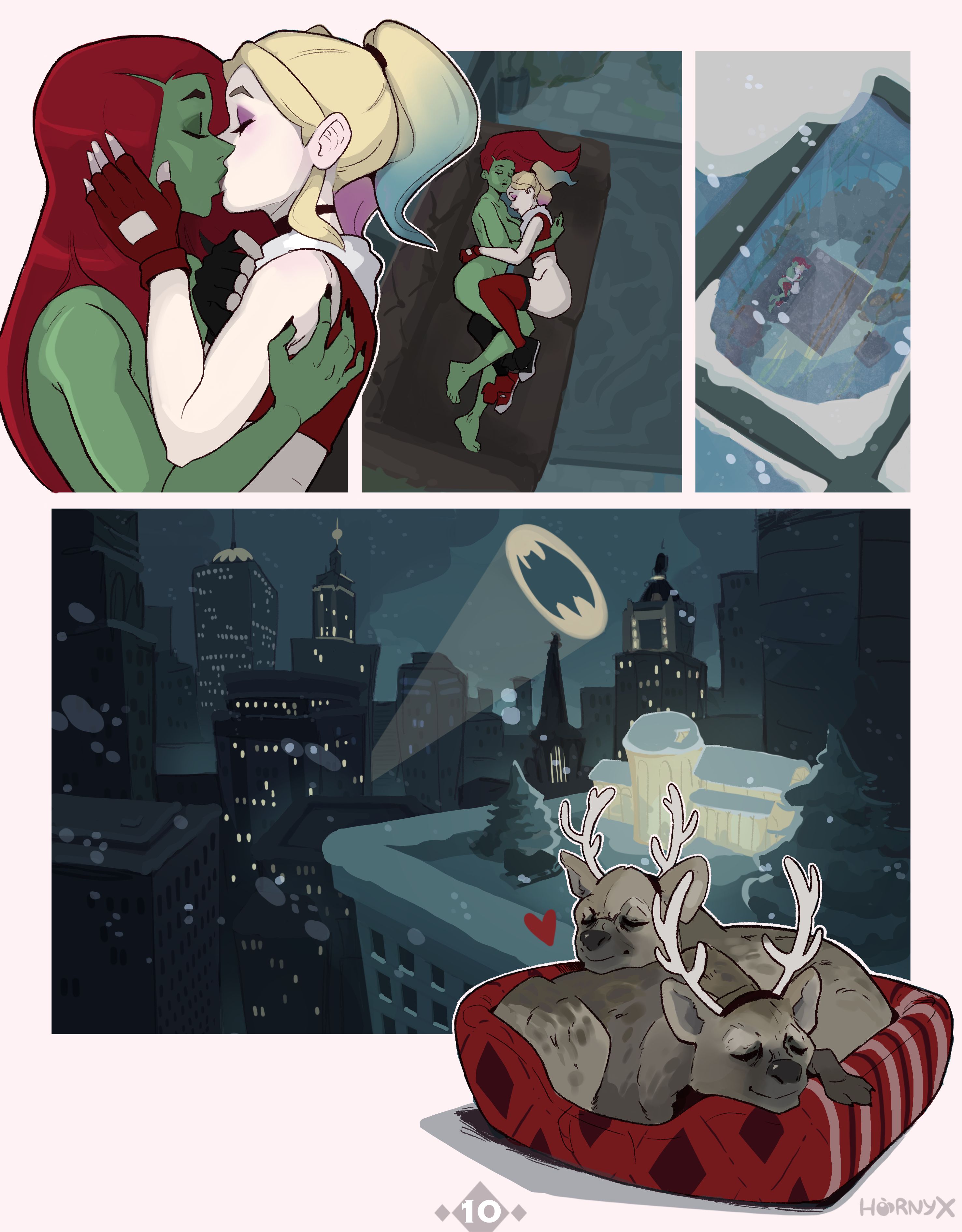 Harley &amp; Ivy’s Christmas Kiss (Batman) [Hornyx] 1 . Harley & Ivy's Christmas Kiss - Chapter 1 (Batman) [Hornyx] – page 10