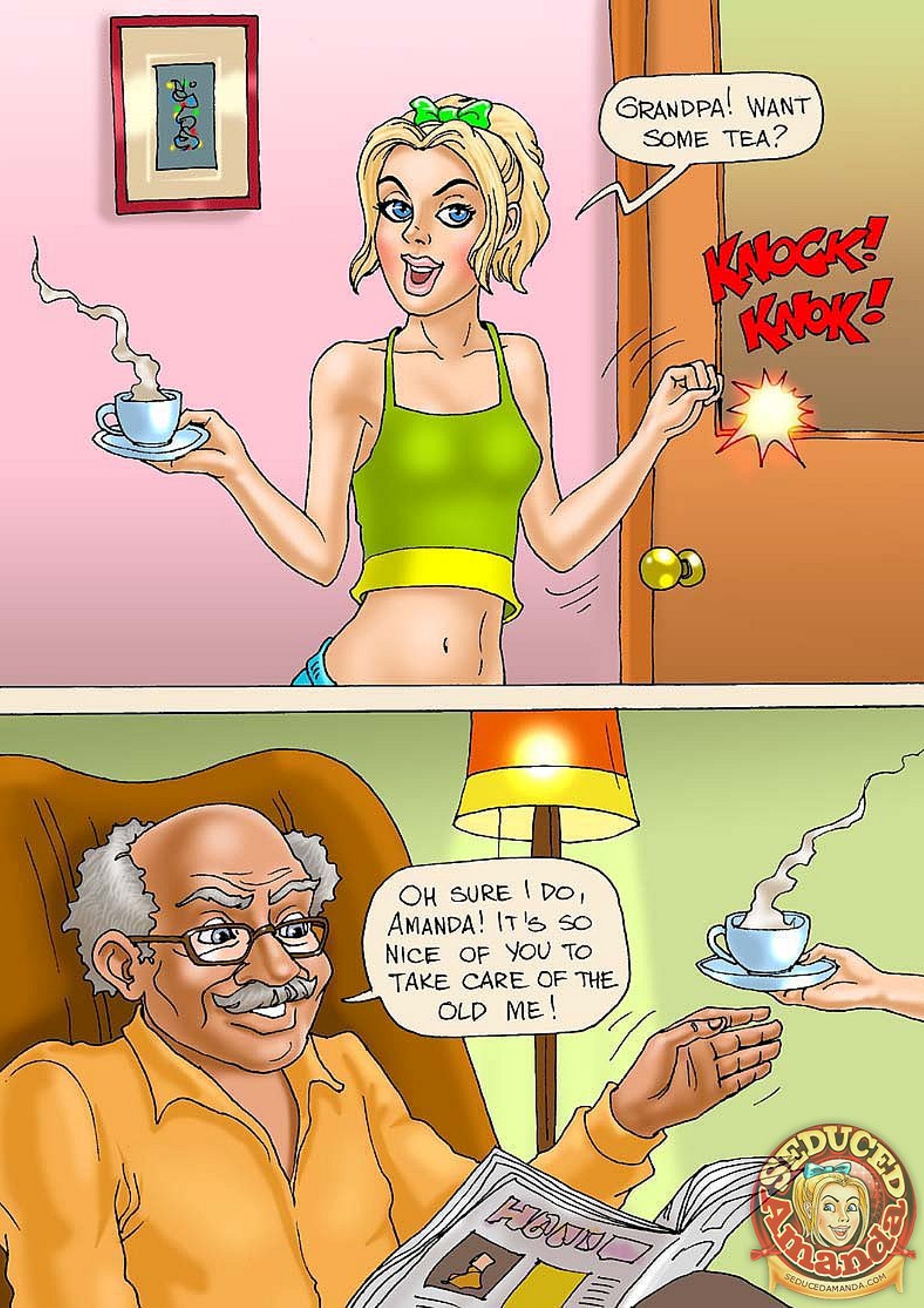Seduced Amanda [Seduced Amanda] Grandpa Does His Best – page 5