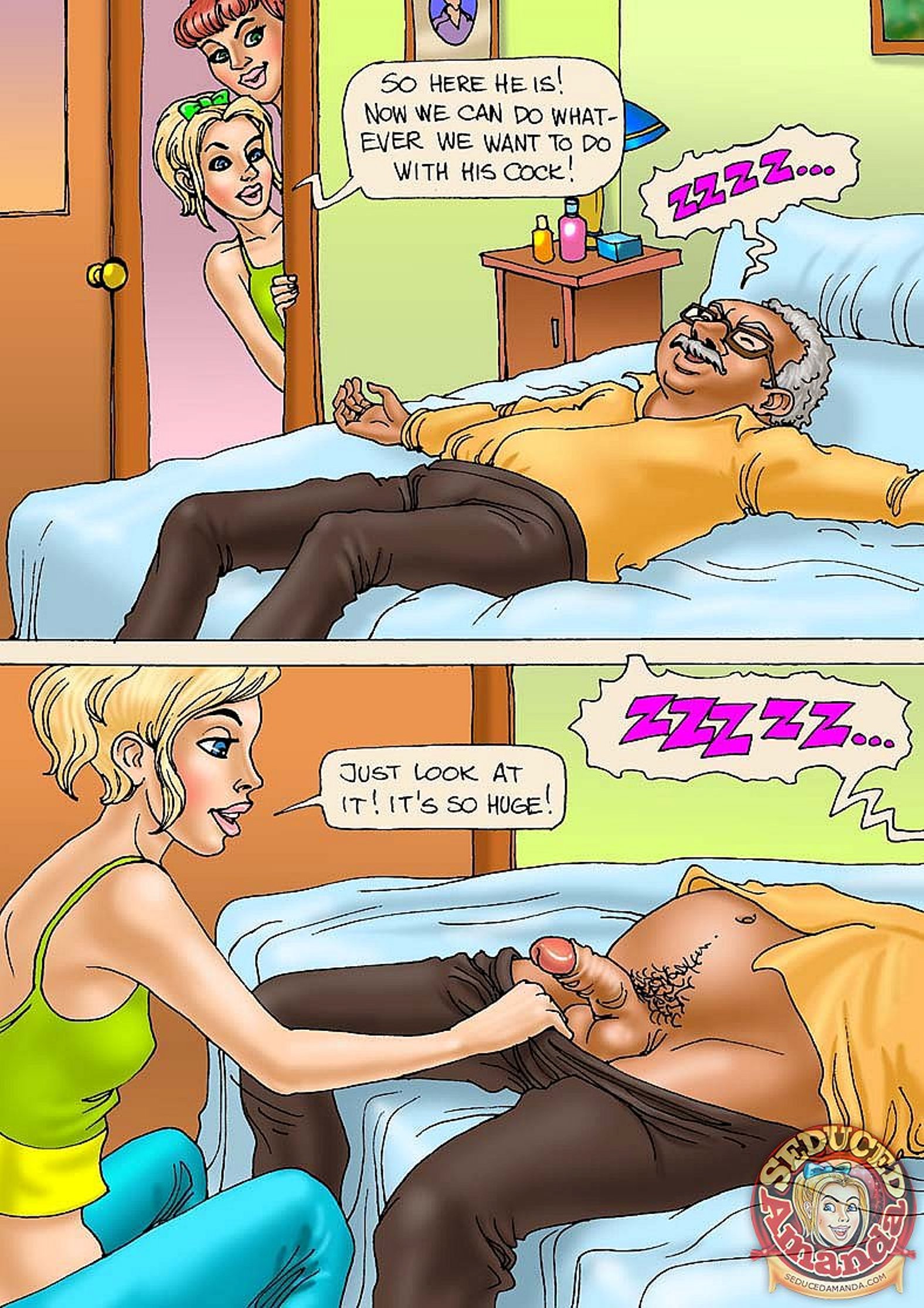 Seduced Amanda [Seduced Amanda] Grandpa Does His Best – page 7