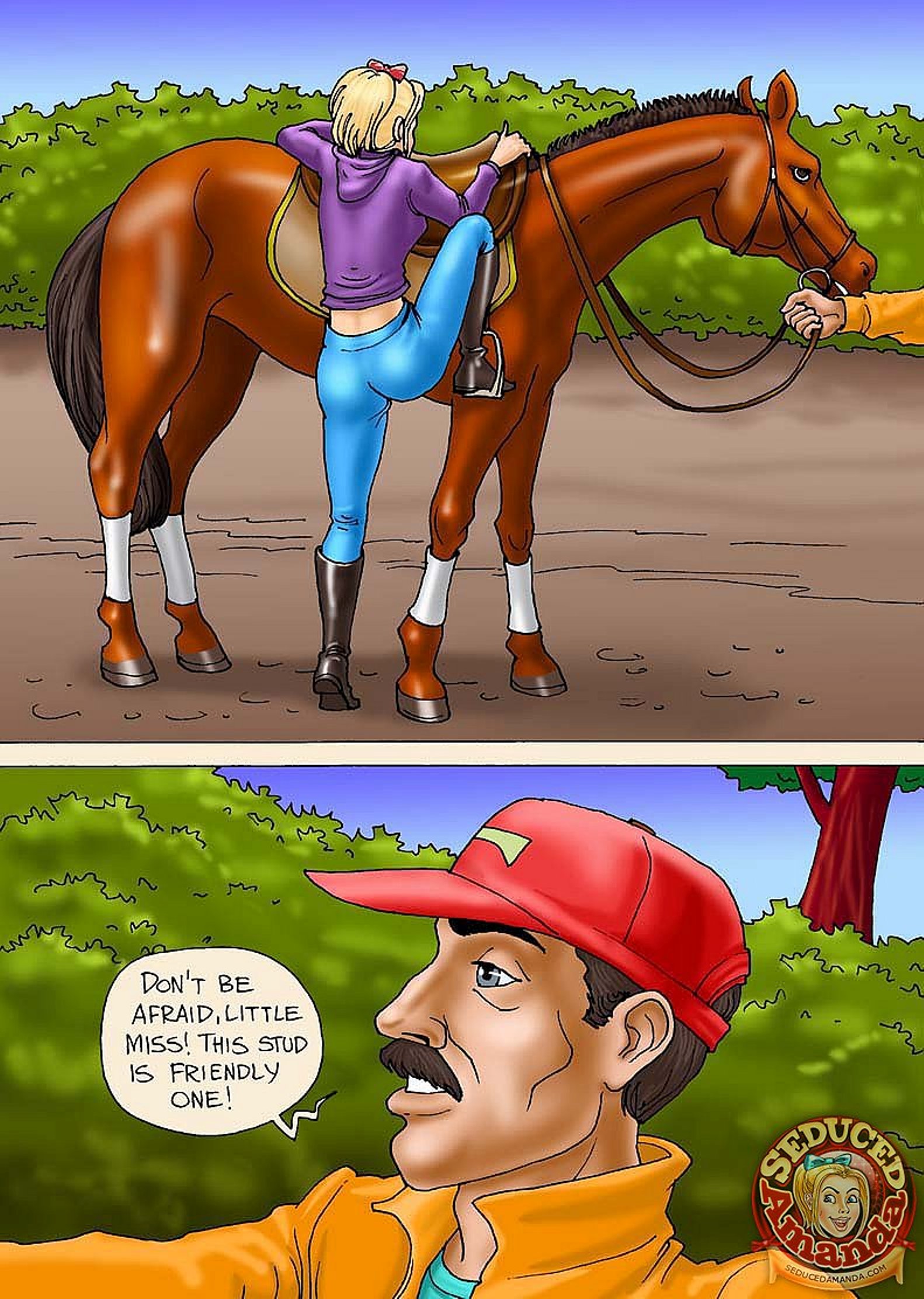 Seduced Amanda [Seduced Amanda] Riding a Stallion – page 3