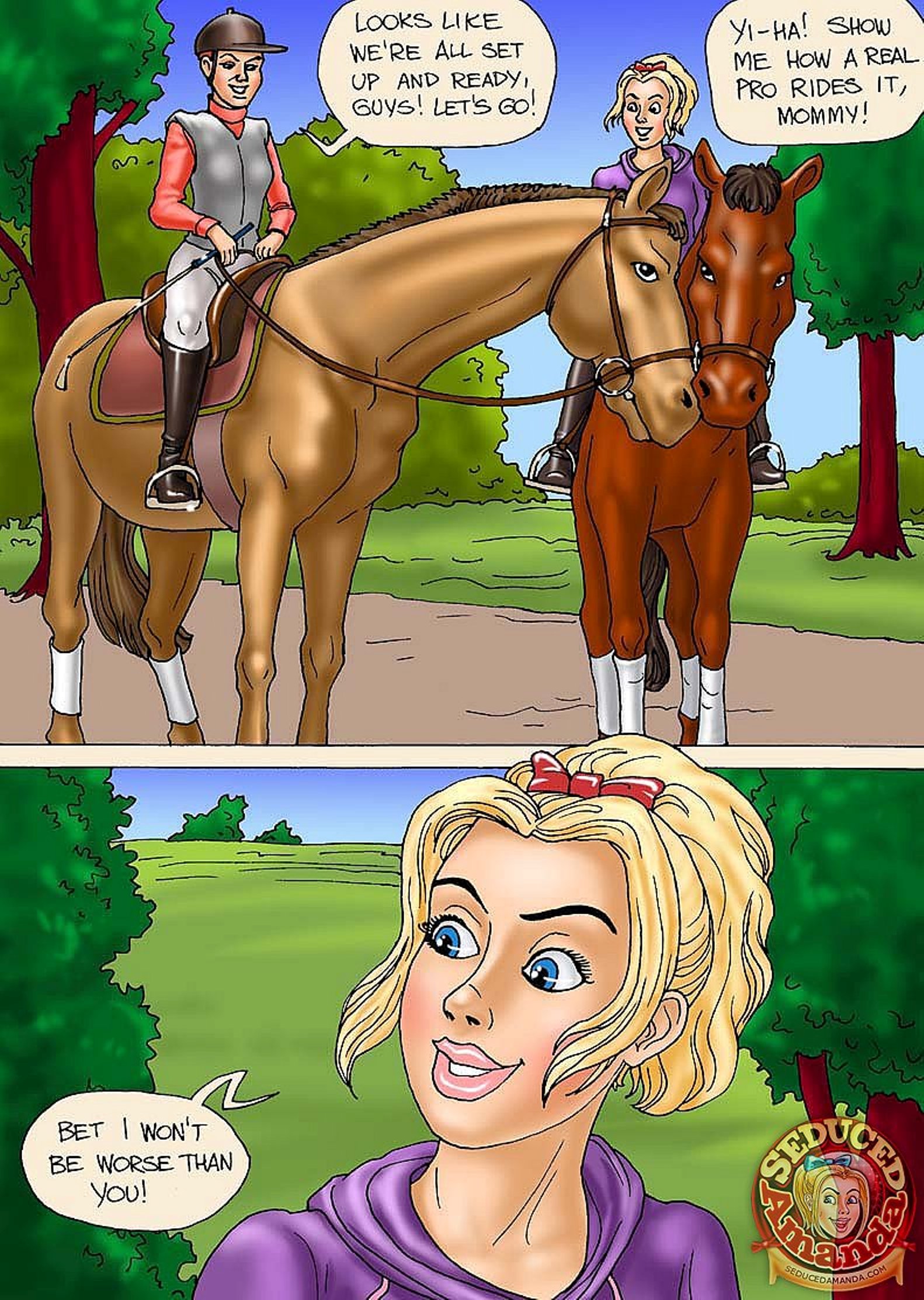 Seduced Amanda [Seduced Amanda] Riding a Stallion – page 4