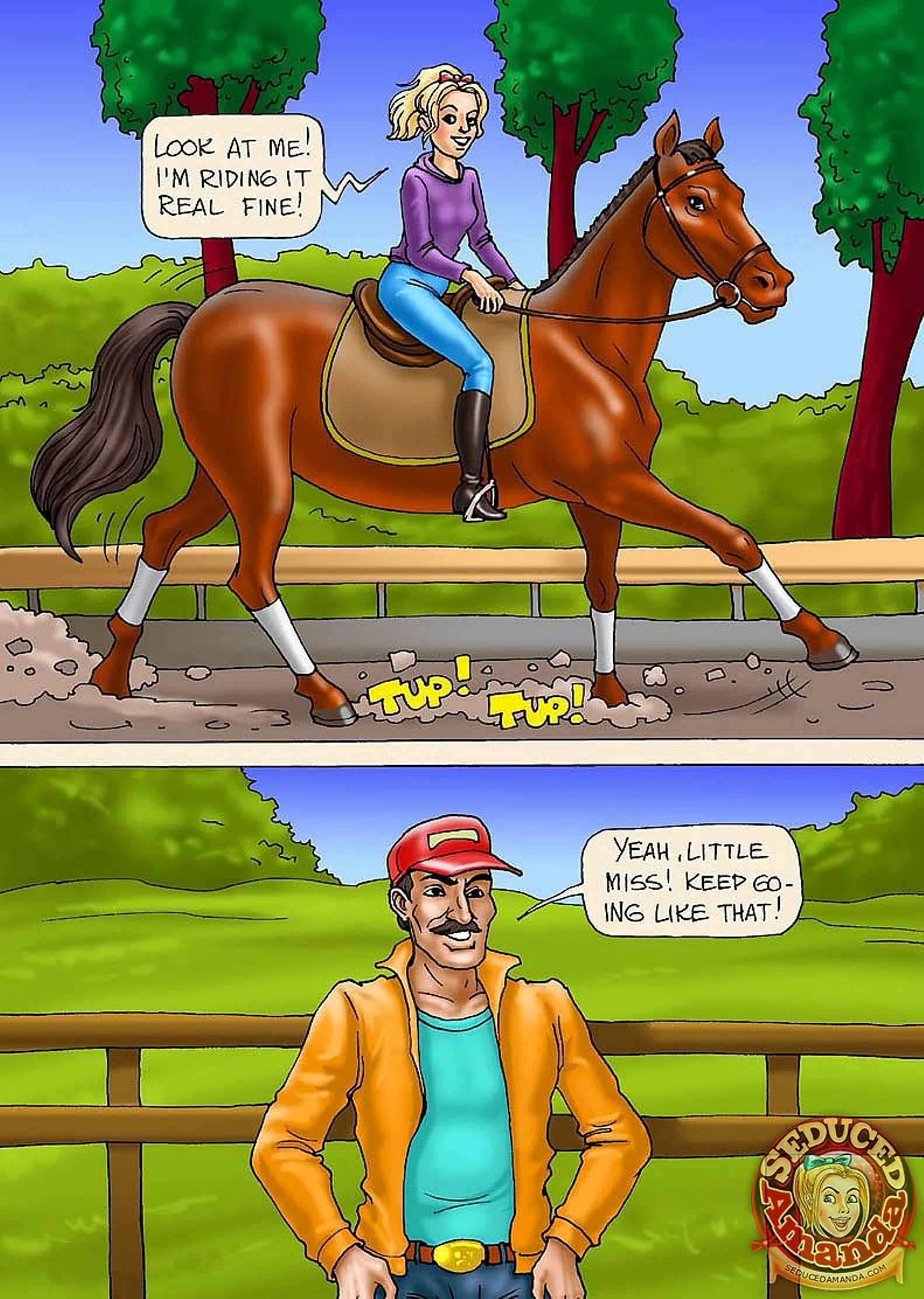 Seduced Amanda [Seduced Amanda] Riding a Stallion – page 5