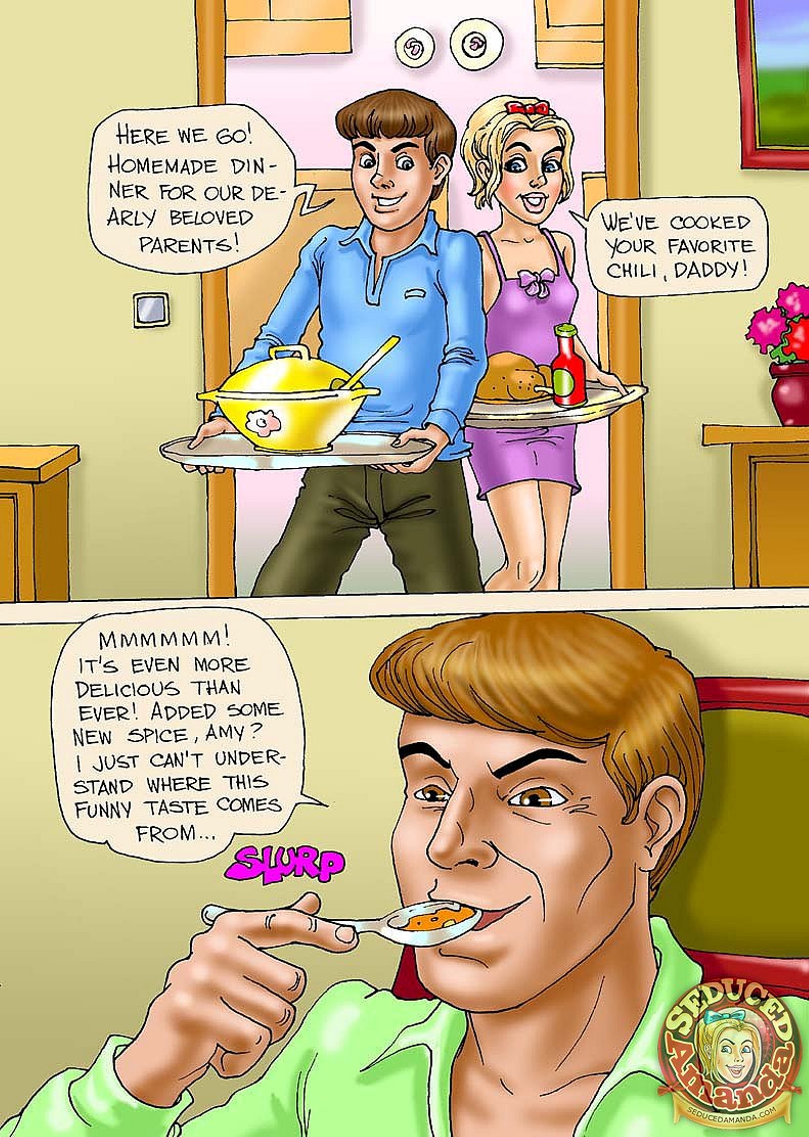 Seduced Amanda [Seduced Amanda] A Family Orgy – page 7