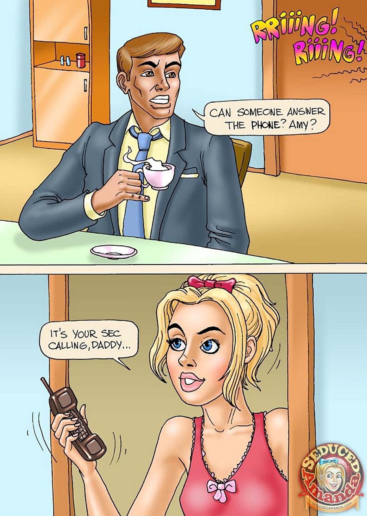 Seduced Amanda [Seduced Amanda] Being Dad's Secretary – page 1