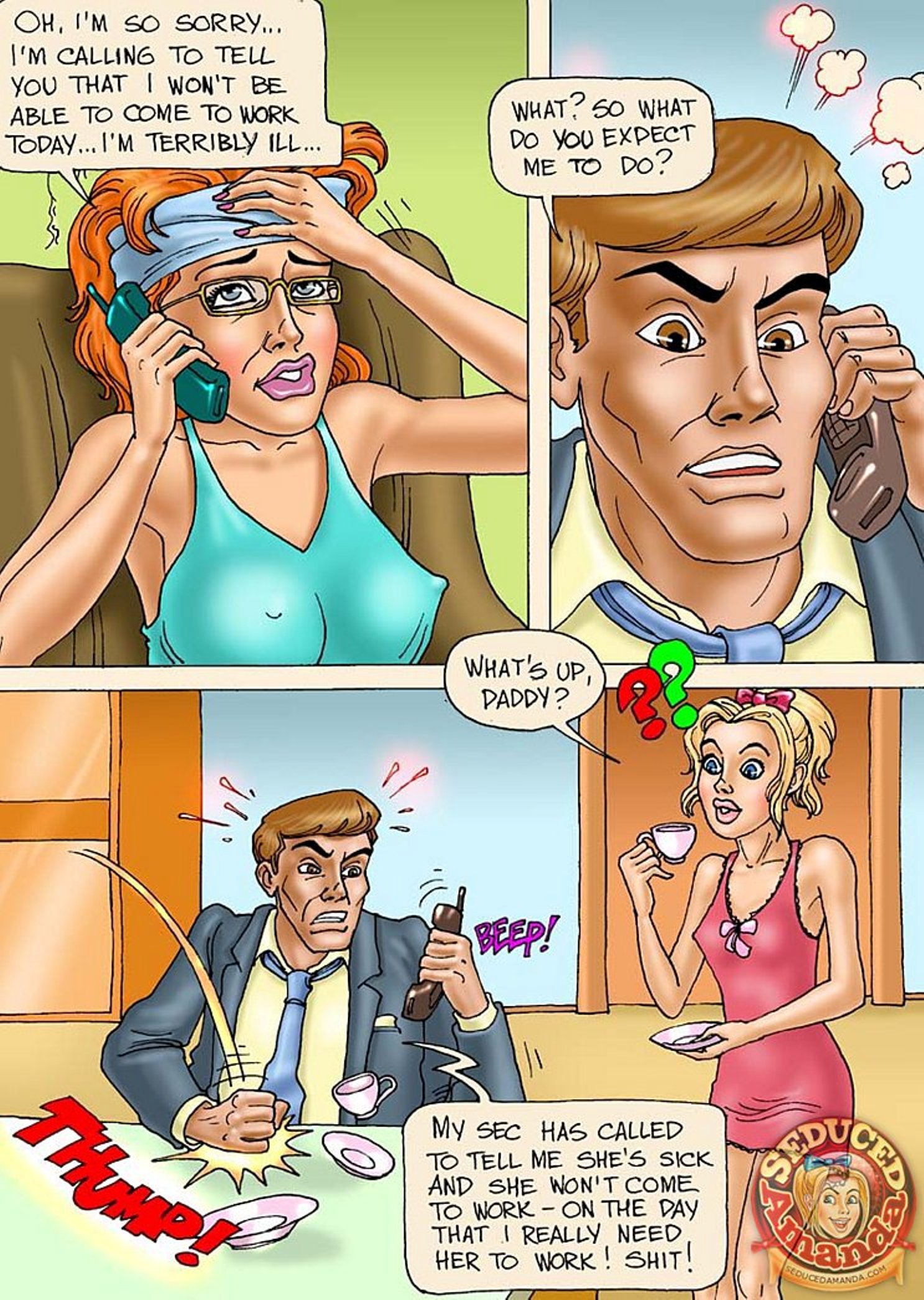 Seduced Amanda [Seduced Amanda] Being Dad's Secretary – page 2