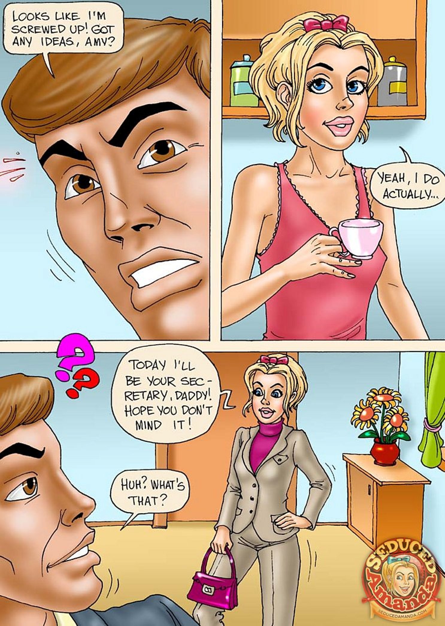 Seduced Amanda [Seduced Amanda] Being Dad's Secretary – page 3