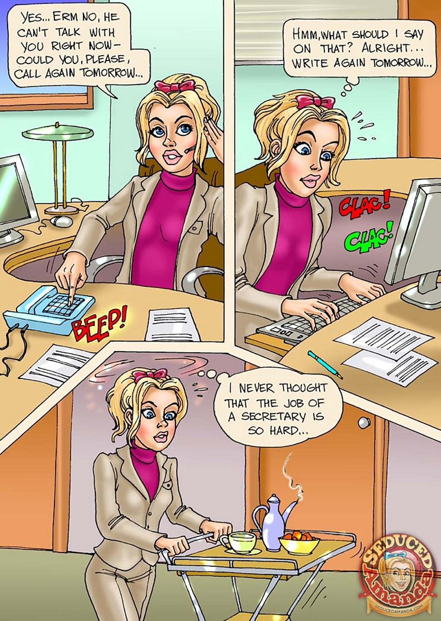 Seduced Amanda [Seduced Amanda] Being Dad's Secretary – page 5