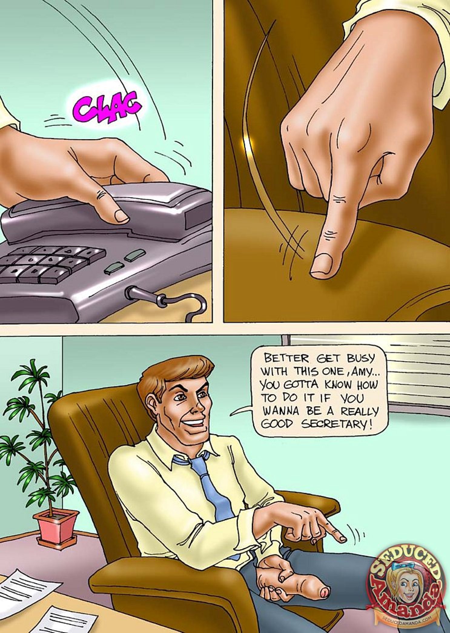 Seduced Amanda [Seduced Amanda] Being Dad's Secretary – page 7